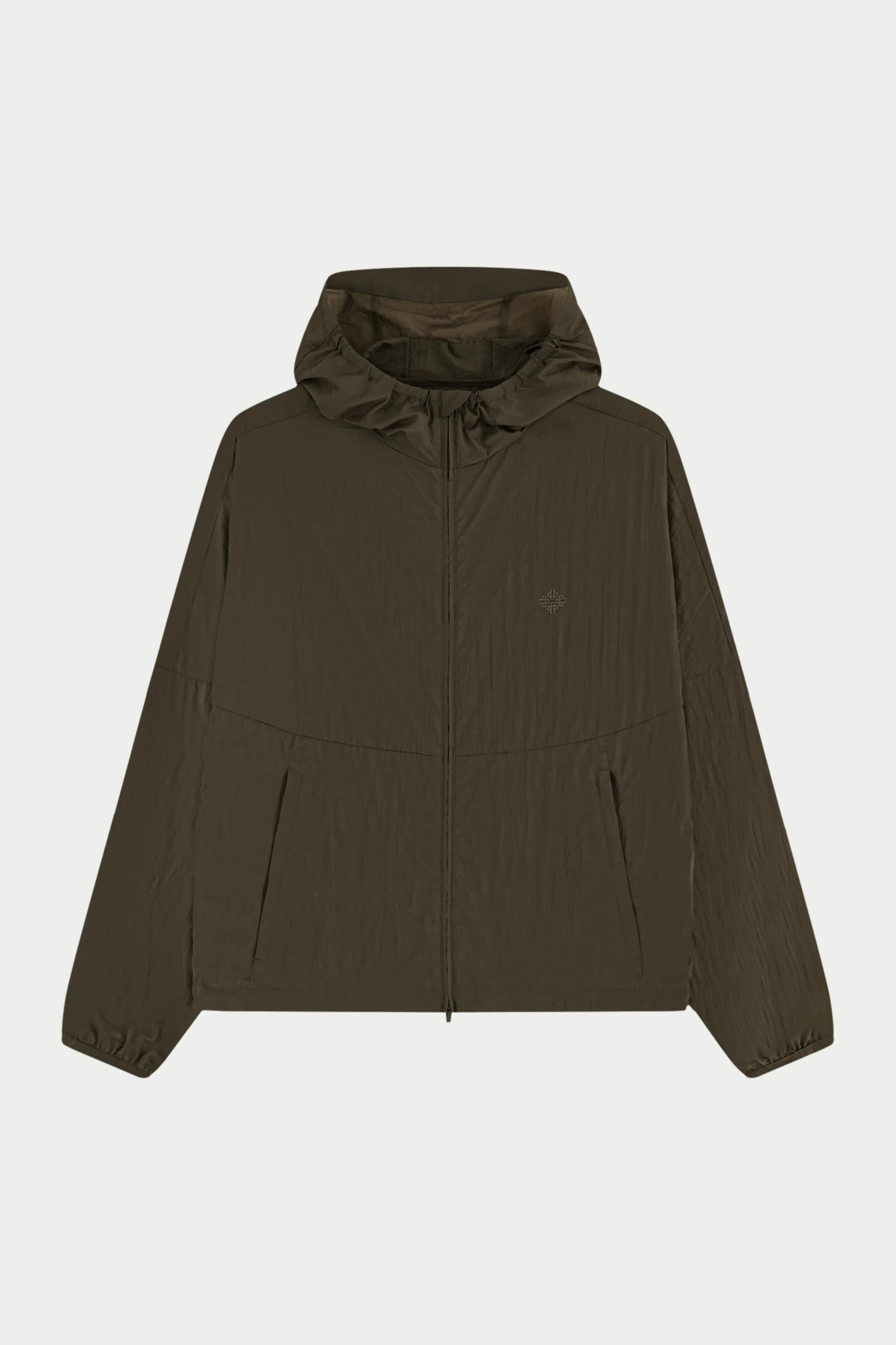 TRANSLUCENT WINDBREAKER - BROWN sold by The Couture Club
