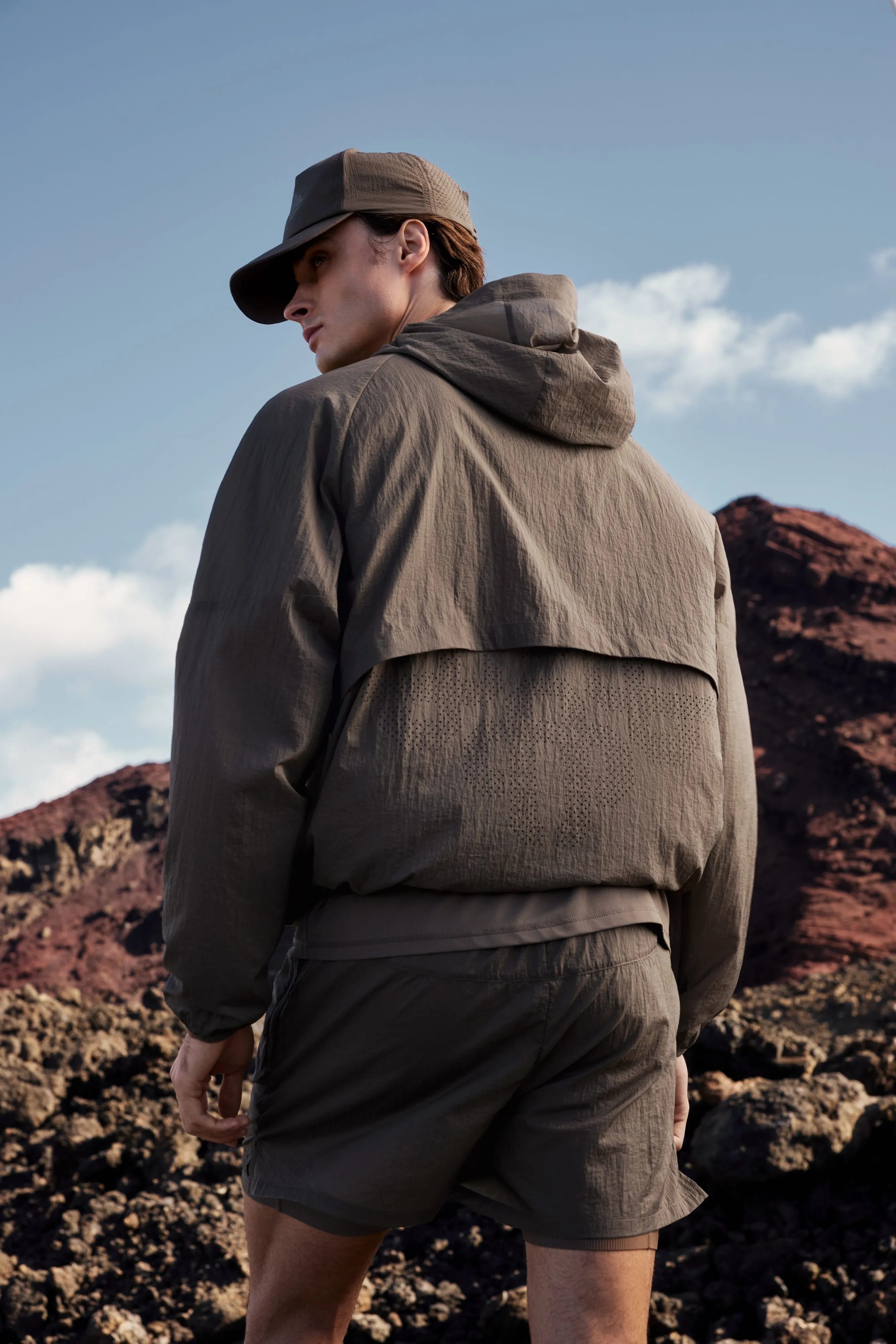 TRANSLUCENT WINDBREAKER - BROWN sold by The Couture Club product image thumbnail 3