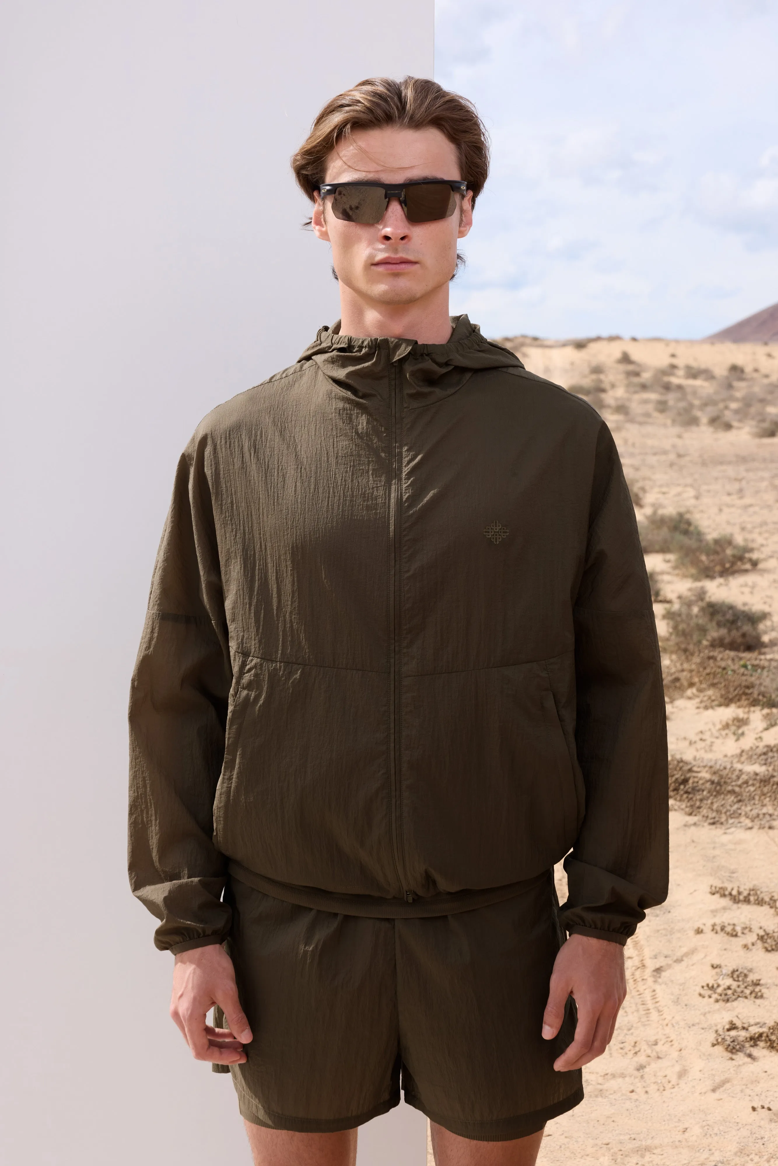 TRANSLUCENT WINDBREAKER - BROWN sold by The Couture Club product image thumbnail 4