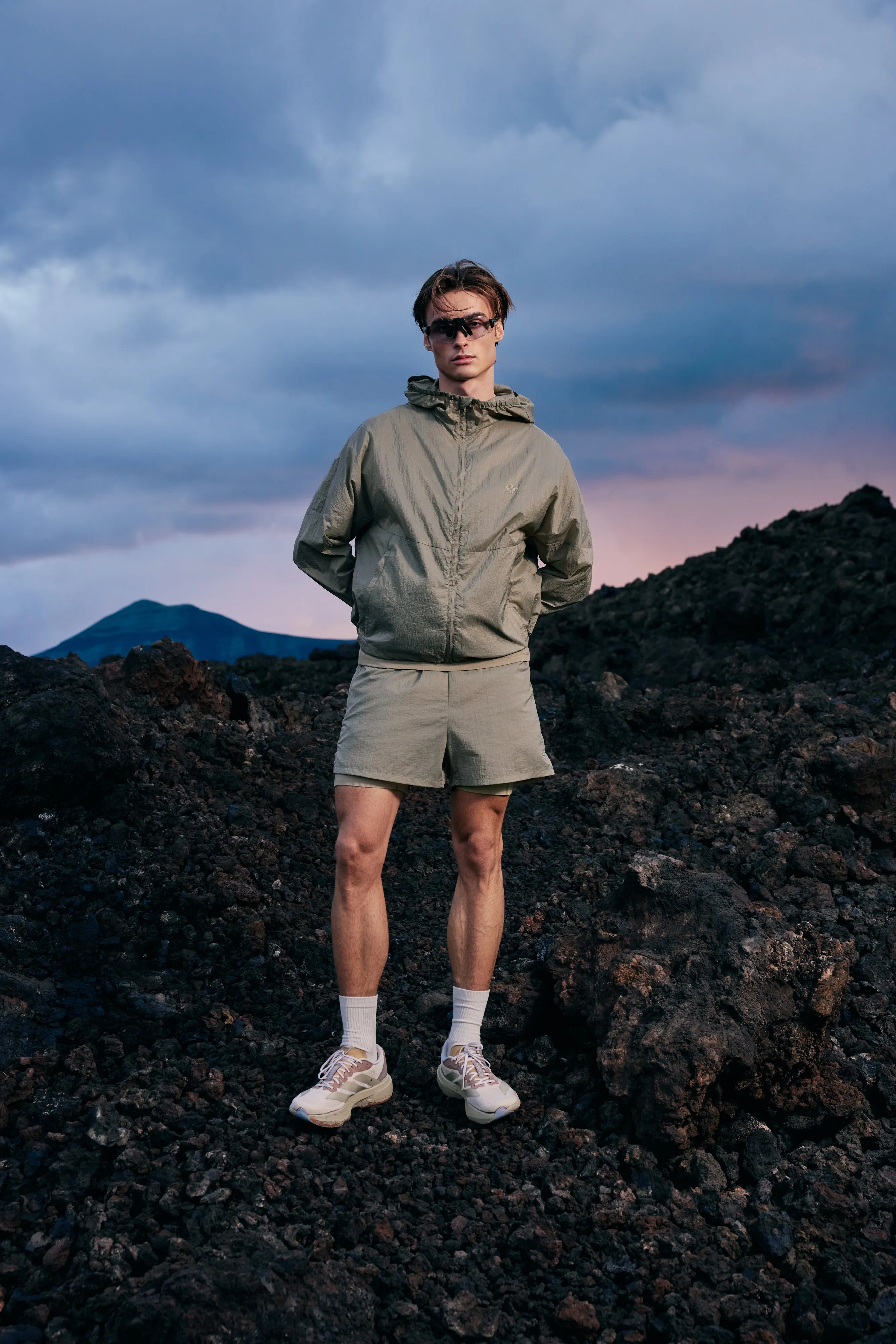 TRANSLUCENT WINDBREAKER - KHAKI sold by The Couture Club product image thumbnail 3