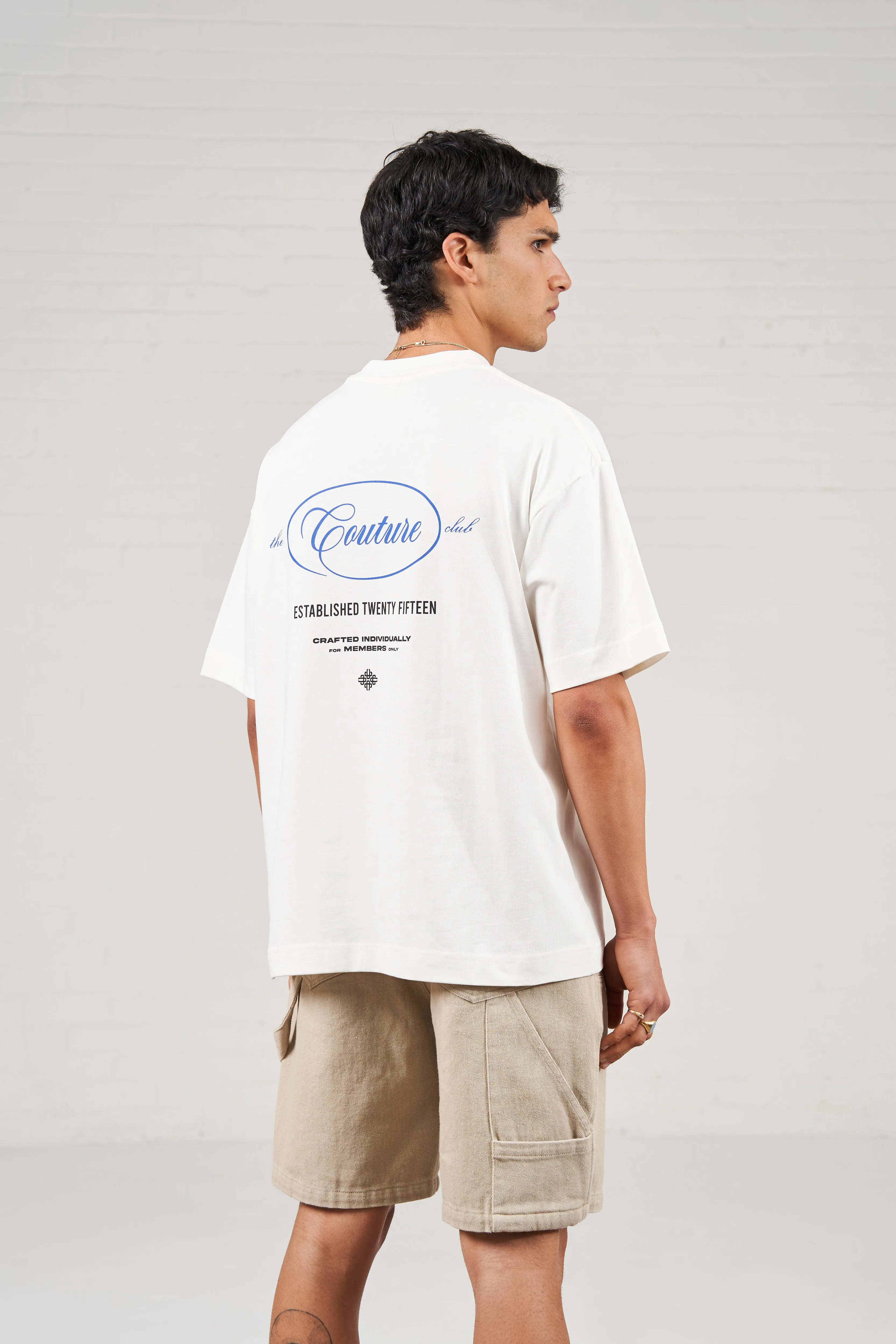 SCRIPT MULTI GRAPHIC MEMBERS ONLY T-SHIRT - OFF WHITE sold by The Couture Club product image thumbnail 2