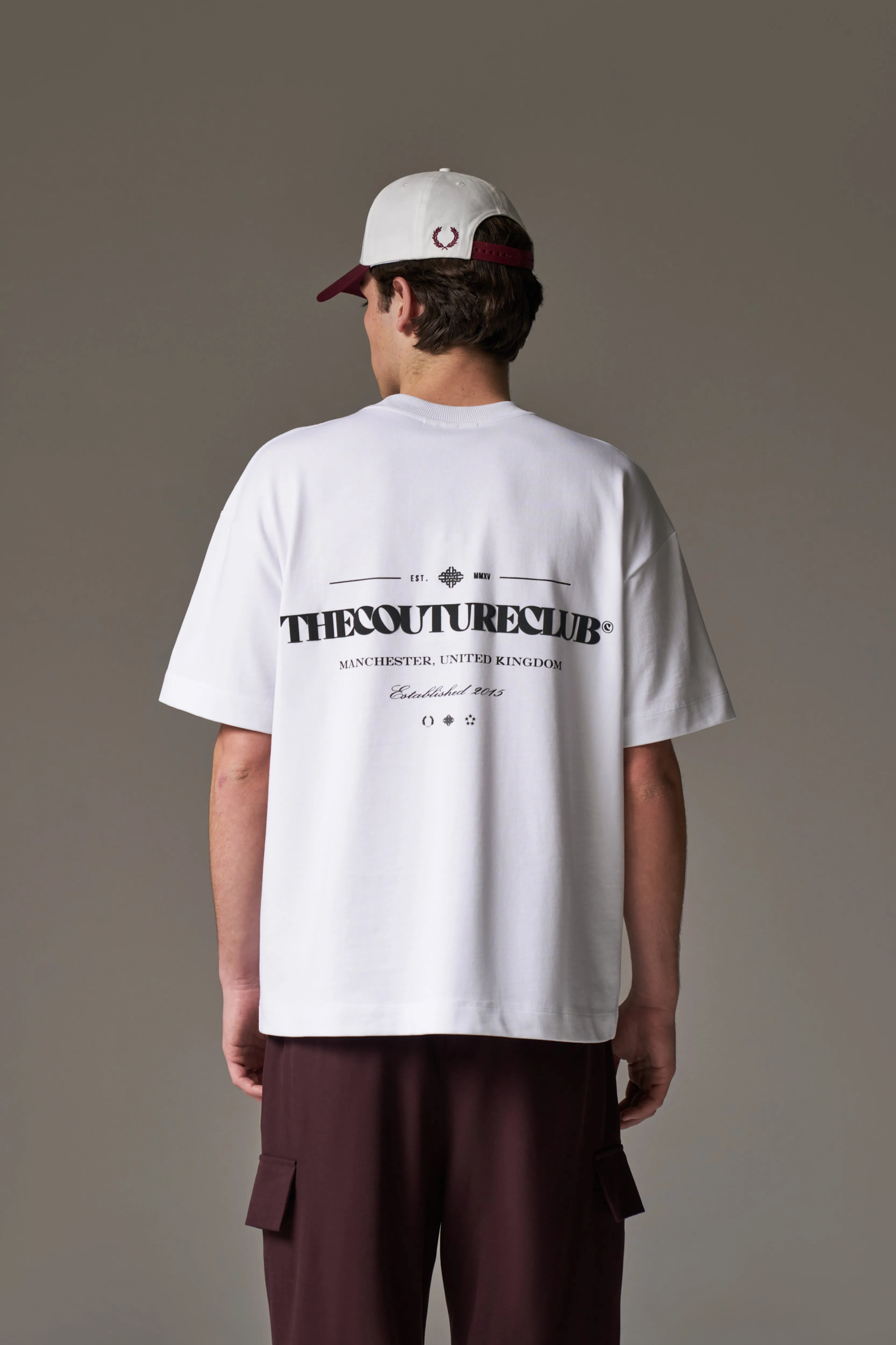 COPYRIGHT MULTI GRAPHIC T-SHIRT - WHITE sold by The Couture Club product image thumbnail 5
