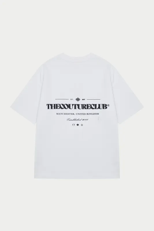 COPYRIGHT MULTIĀ GRAPHIC T-SHIRT - WHITE made by The Couture Club