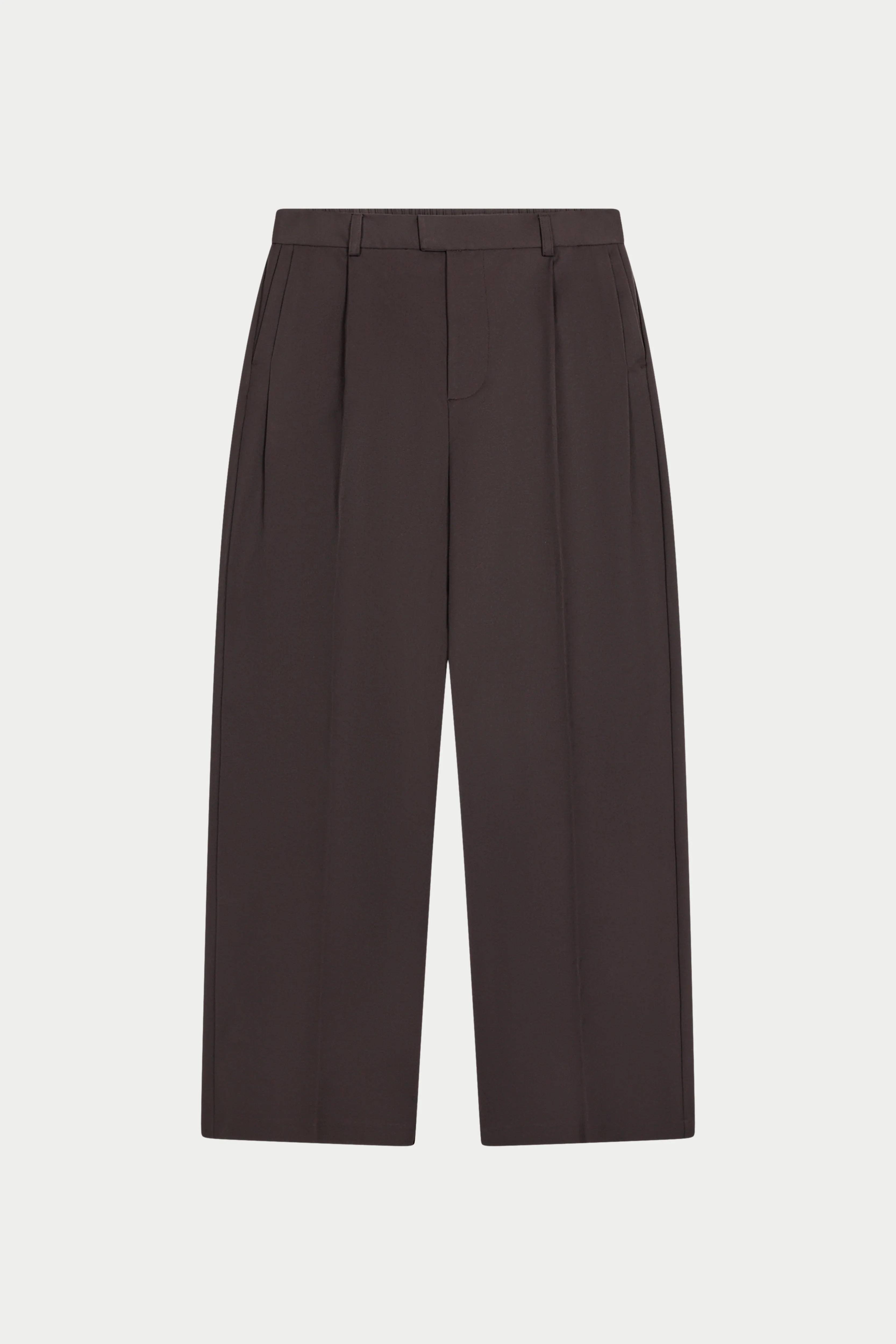 RIVET DETAIL TROUSERS - BROWN sold by The Couture Club