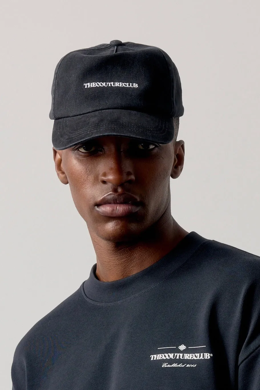 WASHED COPYRIGHT CAP - BLACK sold by The Couture Club product image thumbnail 2