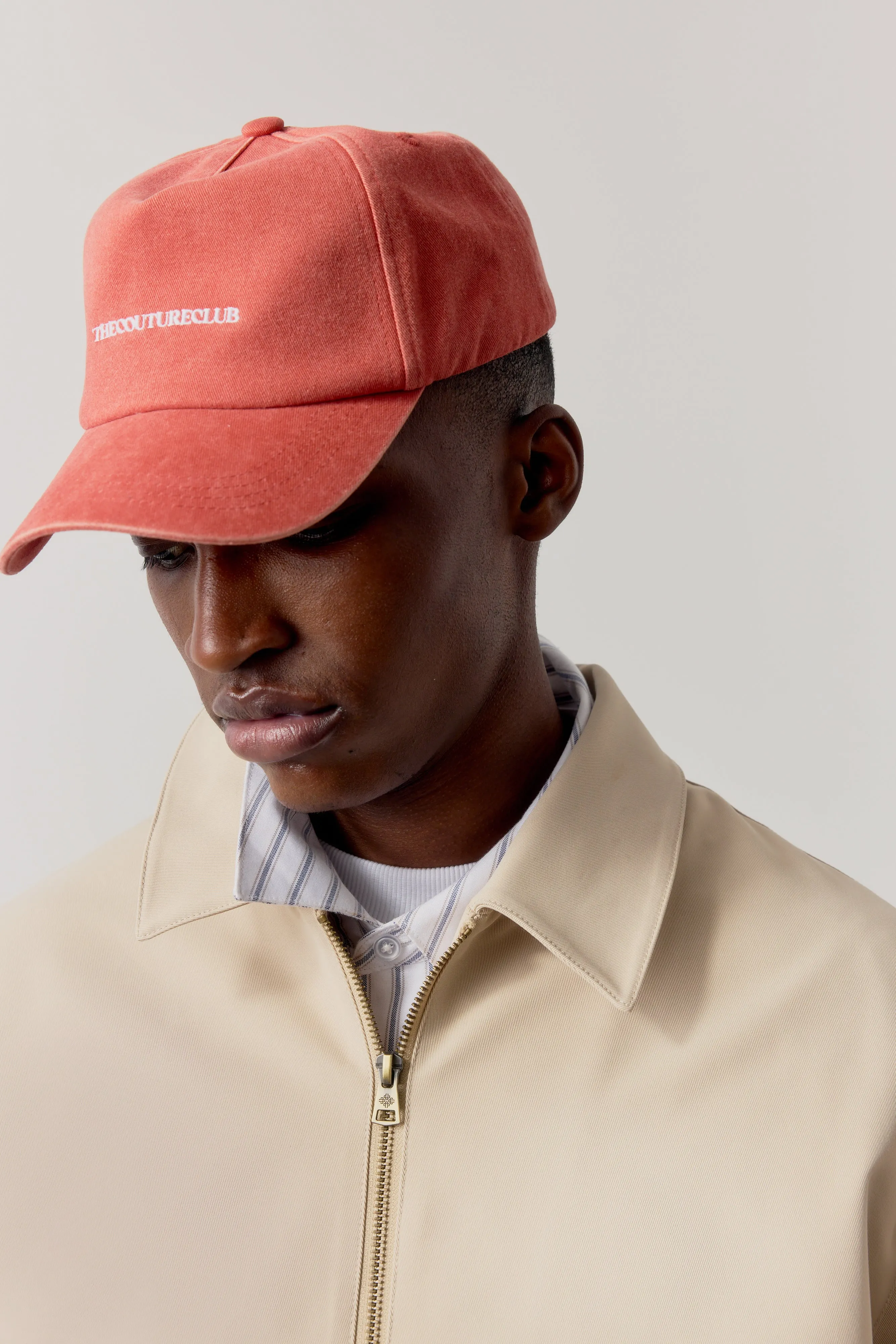 WASHED COPYRIGHT CAP - RED sold by The Couture Club product image thumbnail 4