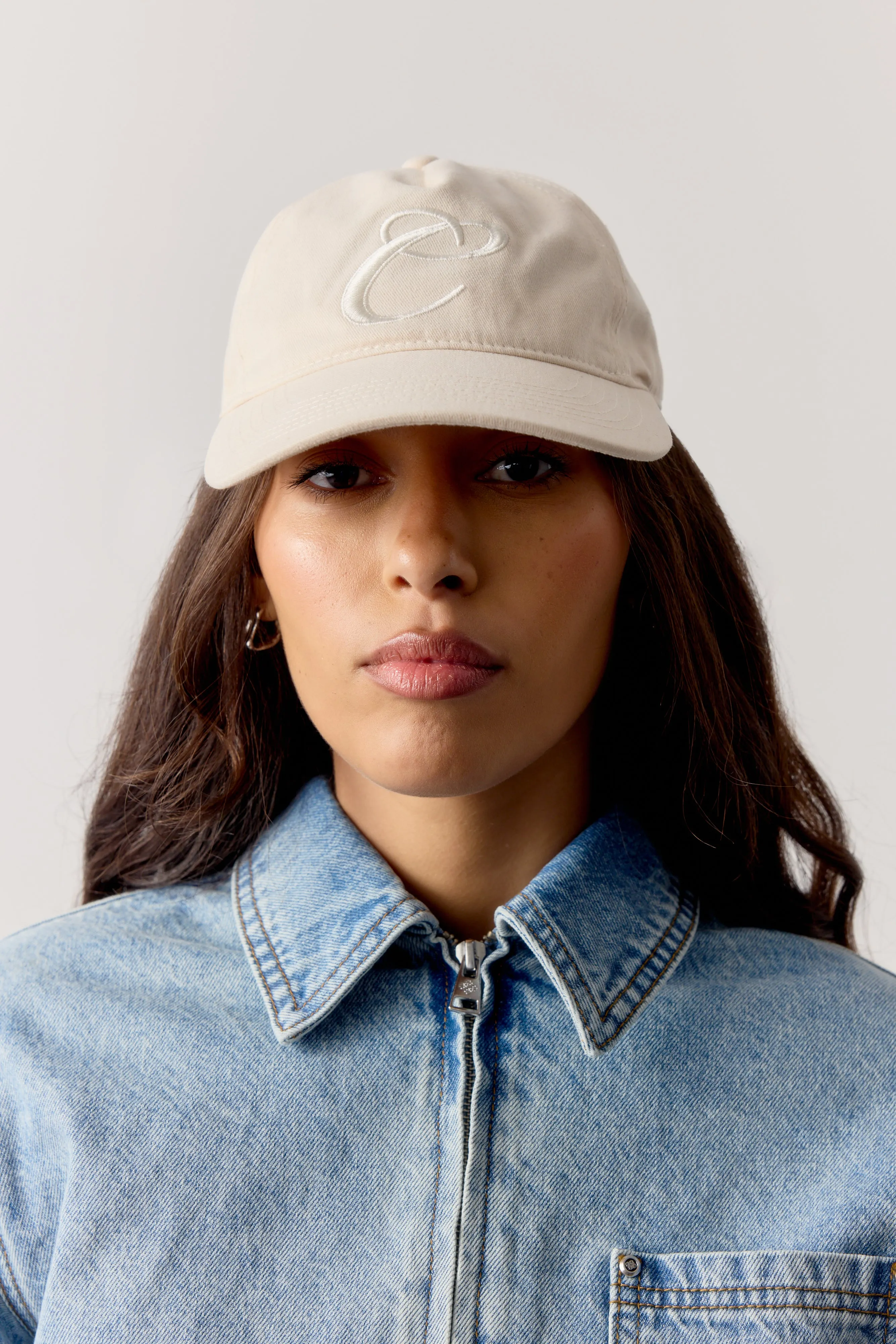 C SCRIPT CAP - OFF WHITE sold by The Couture Club product image thumbnail 3