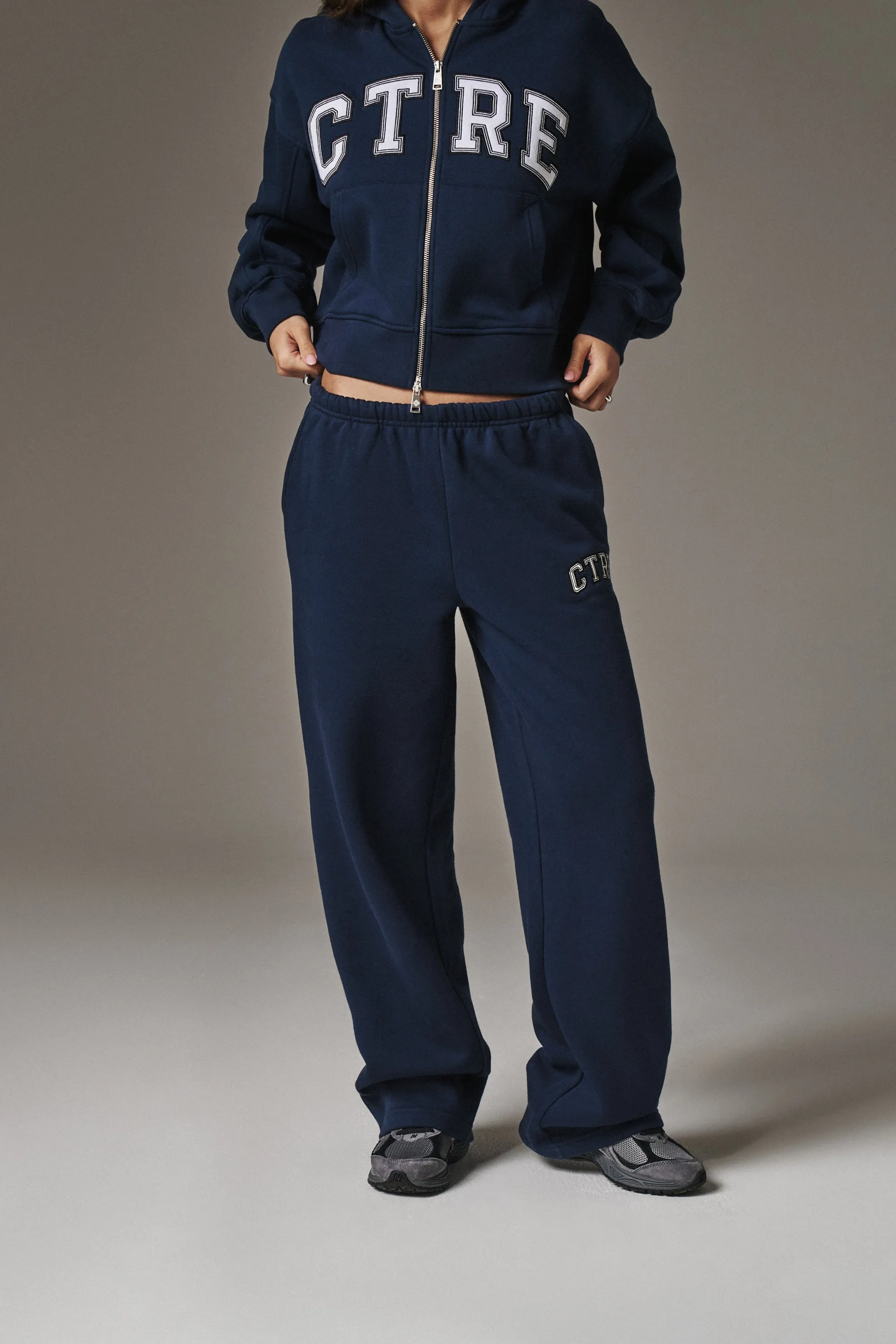 CTRE STRAIGHT LEG JOGGERS - NAVY sold by The Couture Club product image thumbnail 4