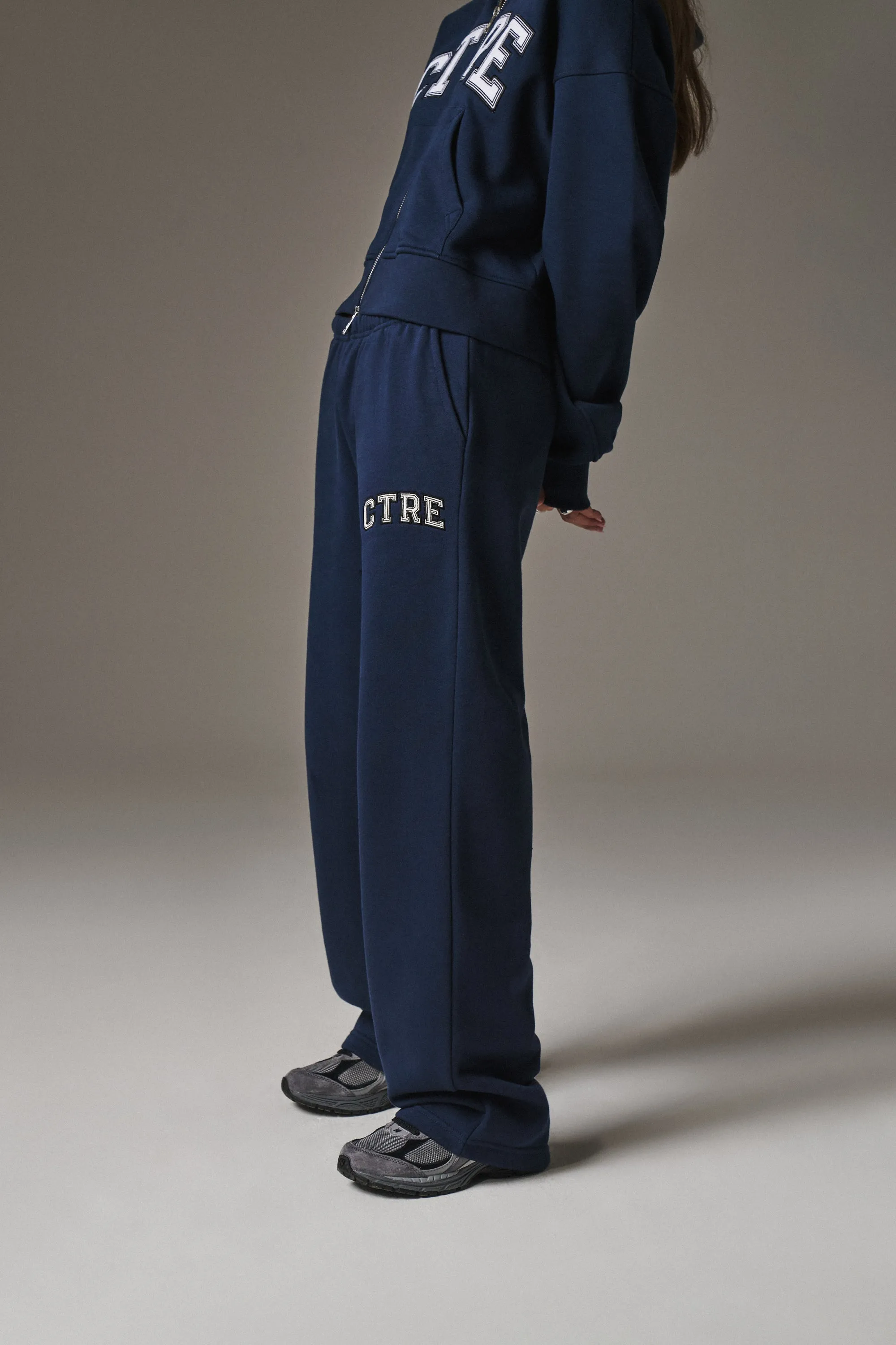 CTRE STRAIGHT LEG JOGGERS - NAVY sold by The Couture Club product image thumbnail 2