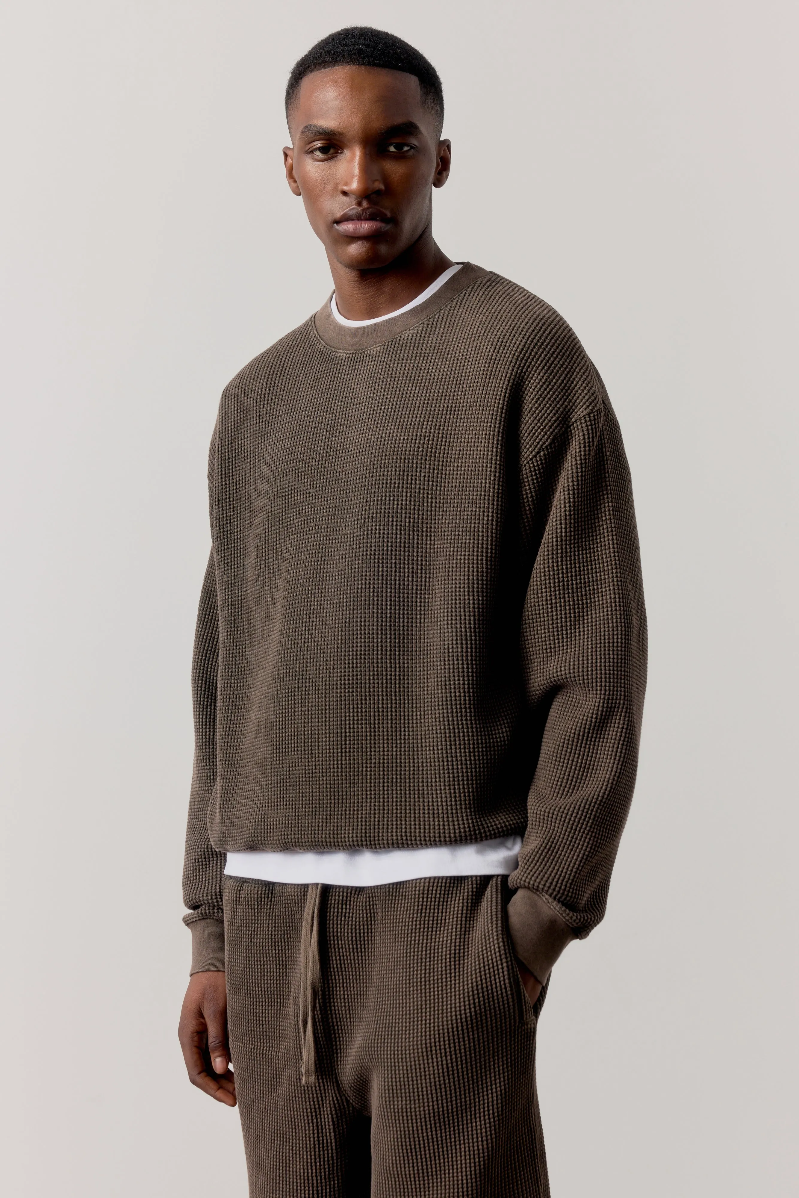 WAFFLE CREW - BROWN sold by The Couture Club
