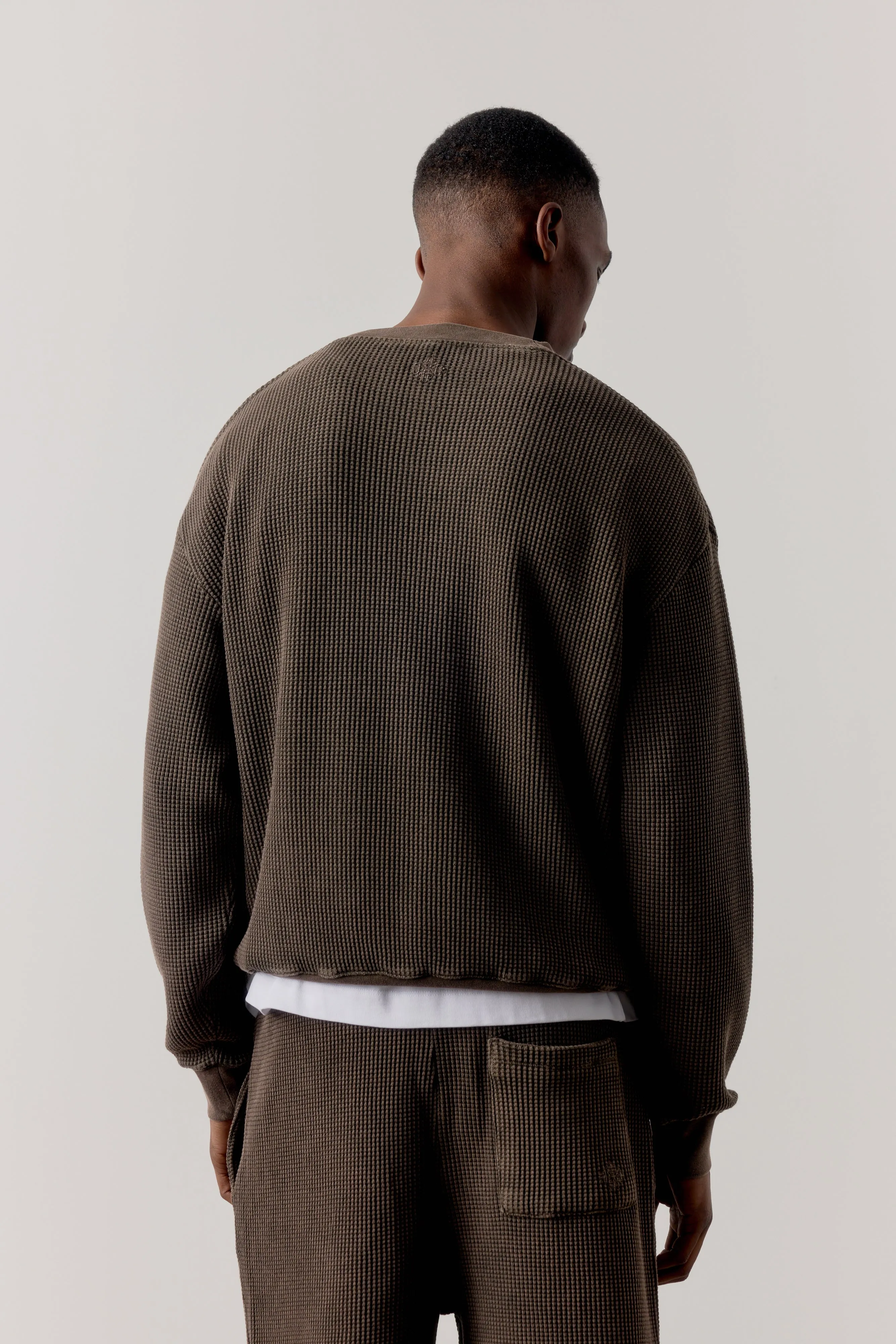 WAFFLE CREW - BROWN sold by The Couture Club product image thumbnail 4