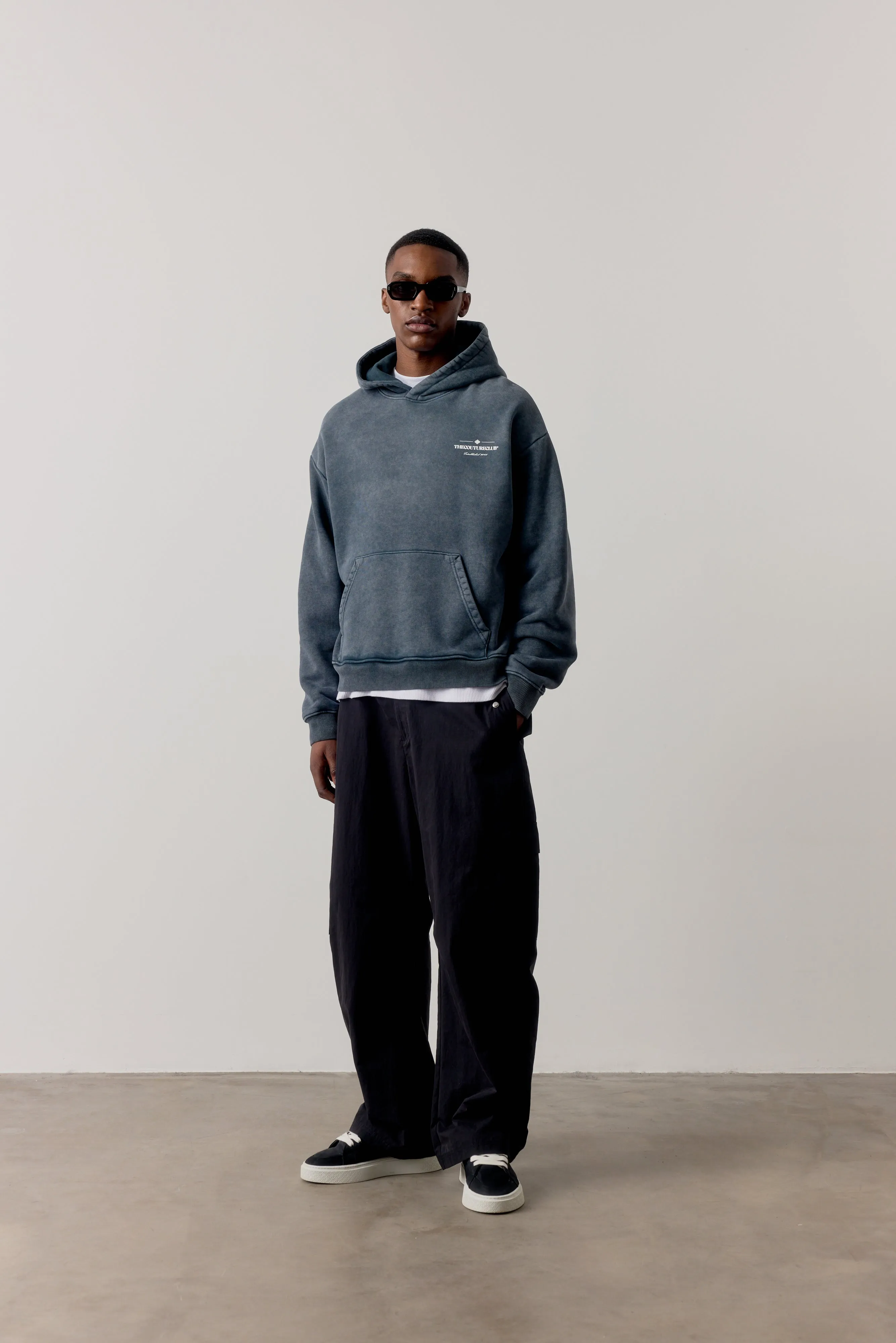 SPRAY WASH COPYRIGHT MULTI GRAPHIC HOODIE - BLACK sold by The Couture Club product image thumbnail 3