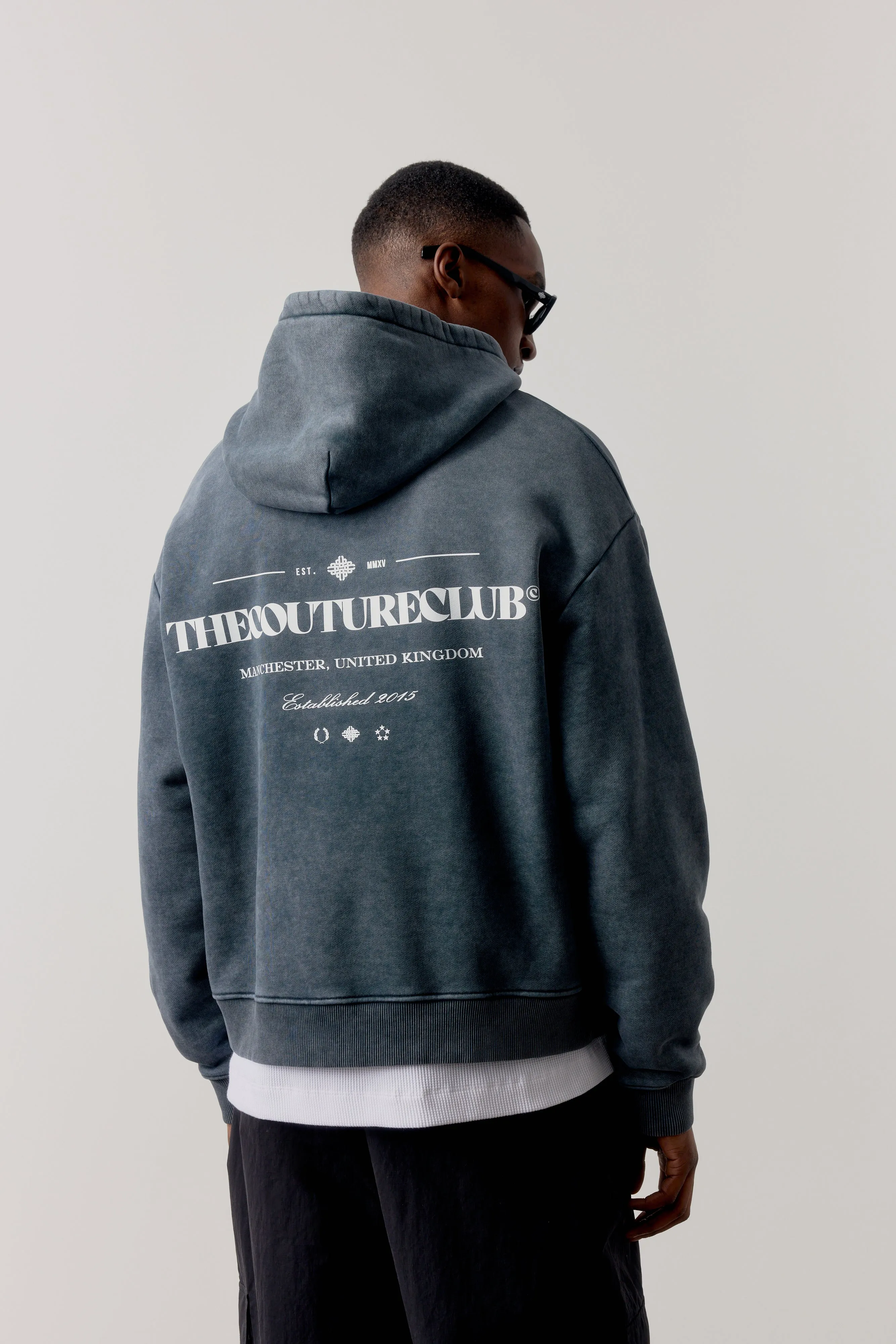 SPRAY WASH COPYRIGHT MULTI GRAPHIC HOODIE - BLACK sold by The Couture Club product image thumbnail 4