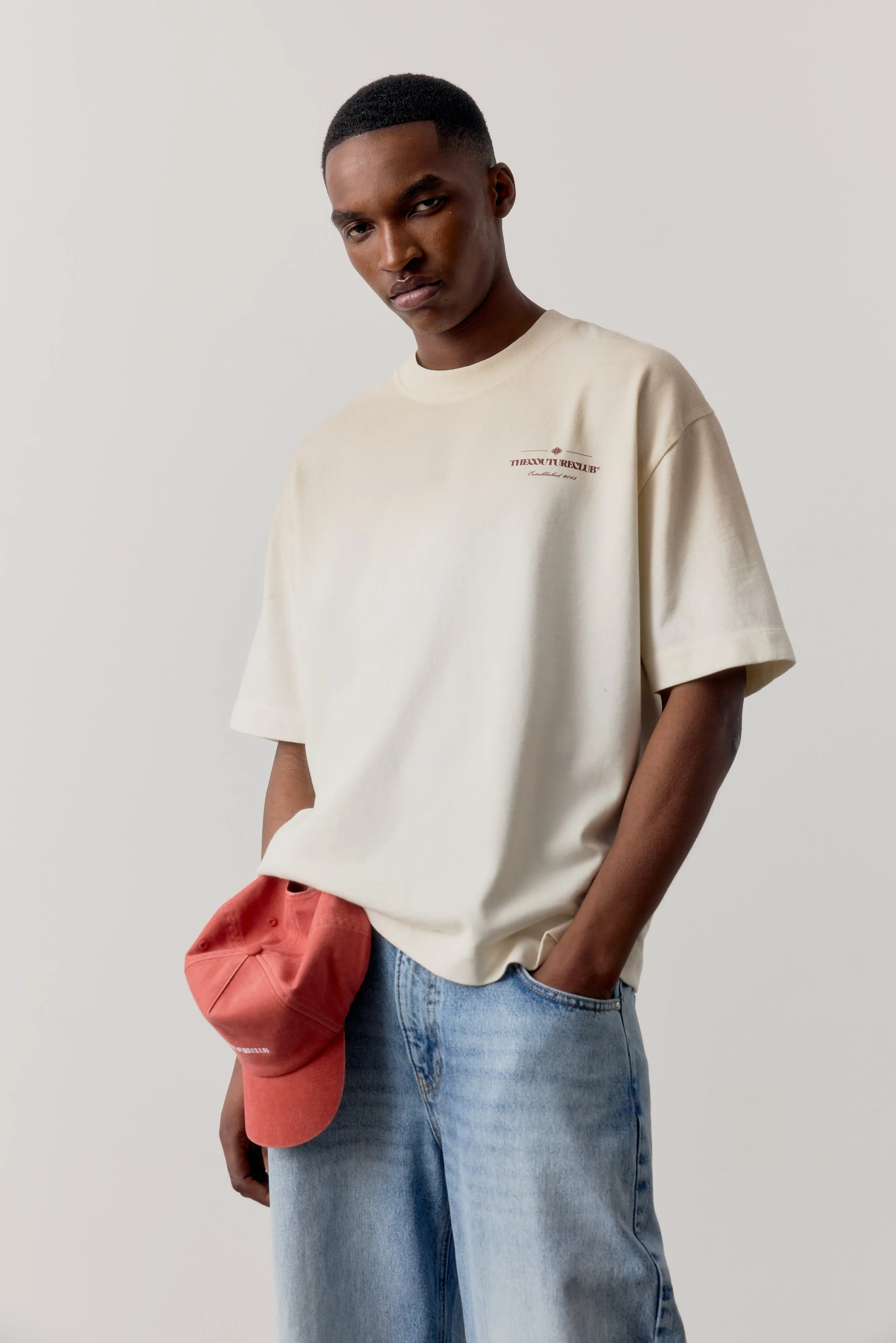 SPRAY WASH COPYRIGHT MULTI GRAPHIC T-SHIRT - OFF WHITE sold by The Couture Club product image thumbnail 2