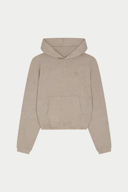 MARL SLUB HOODIE - MUSHROOM made by The Couture Club