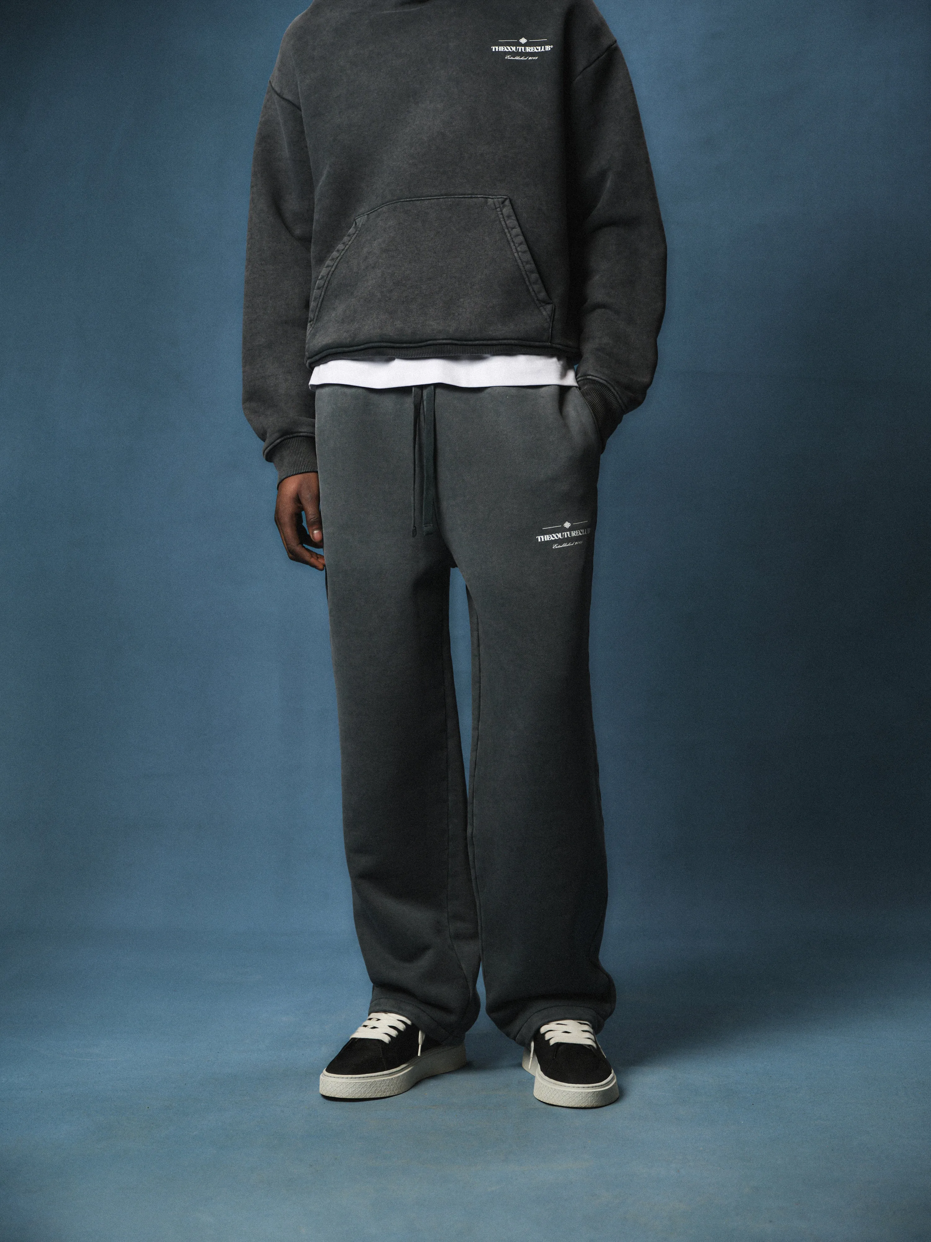 SPRAY WASH COPYRIGHT MULTI GRAPHIC JOGGERS - BLACK sold by The Couture Club product image thumbnail 4