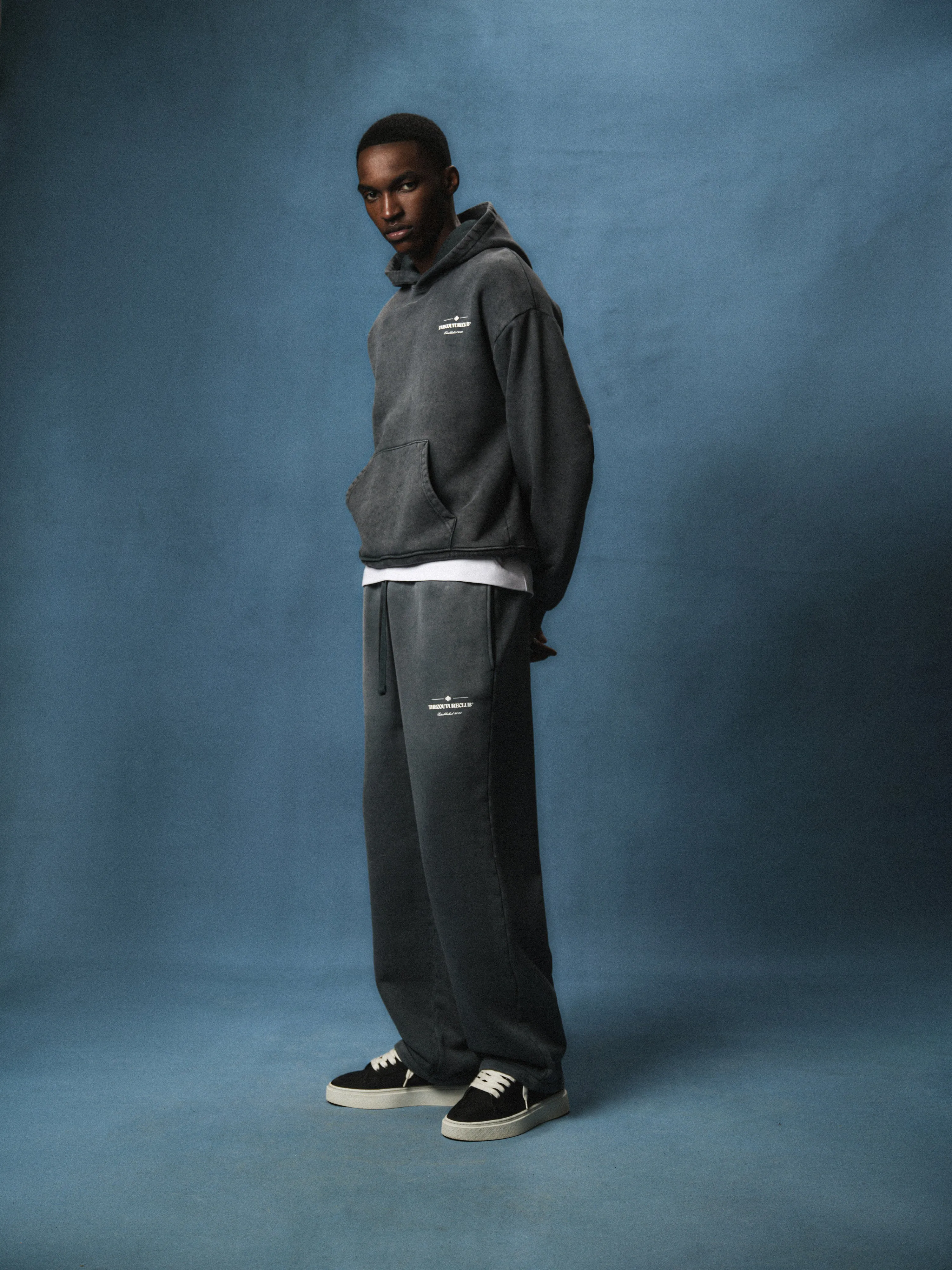 SPRAY WASH COPYRIGHT MULTI GRAPHIC JOGGERS - BLACK sold by The Couture Club product image thumbnail 3