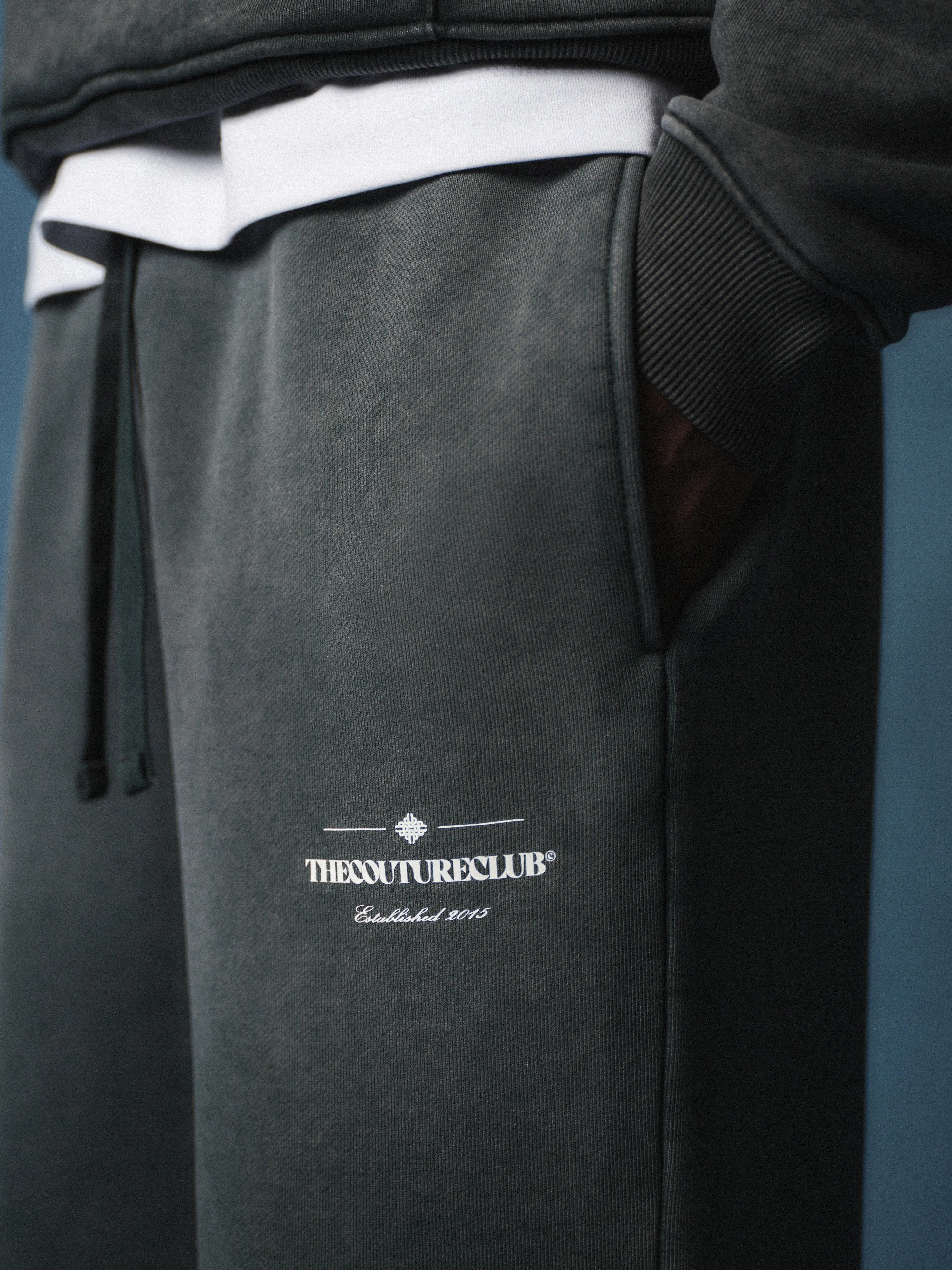 SPRAY WASH COPYRIGHT MULTI GRAPHIC JOGGERS - BLACK sold by The Couture Club product image thumbnail 5