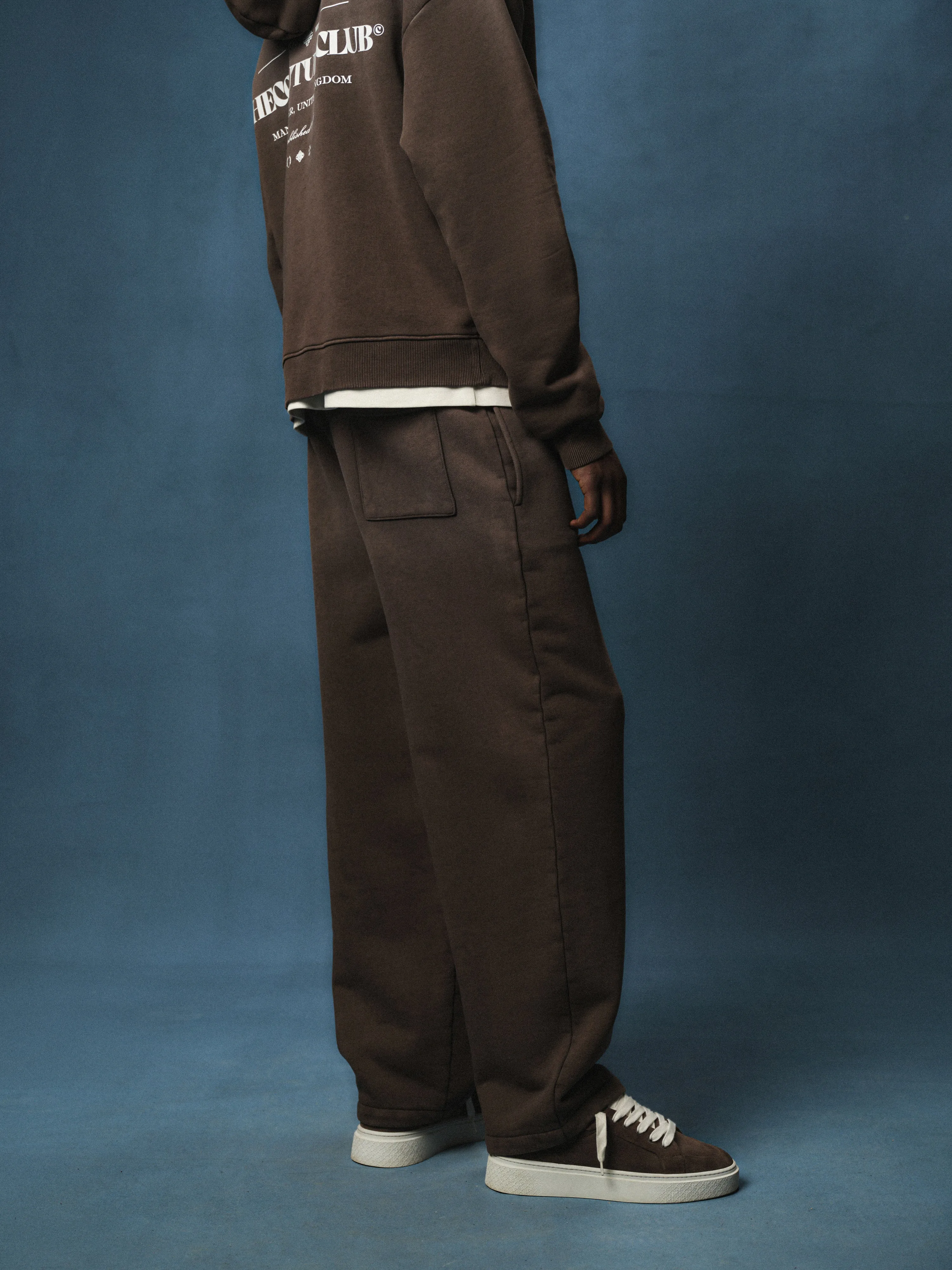 SPRAY WASH COPYRIGHT MULTI GRAPHIC JOGGERS - BROWN sold by The Couture Club product image thumbnail 5
