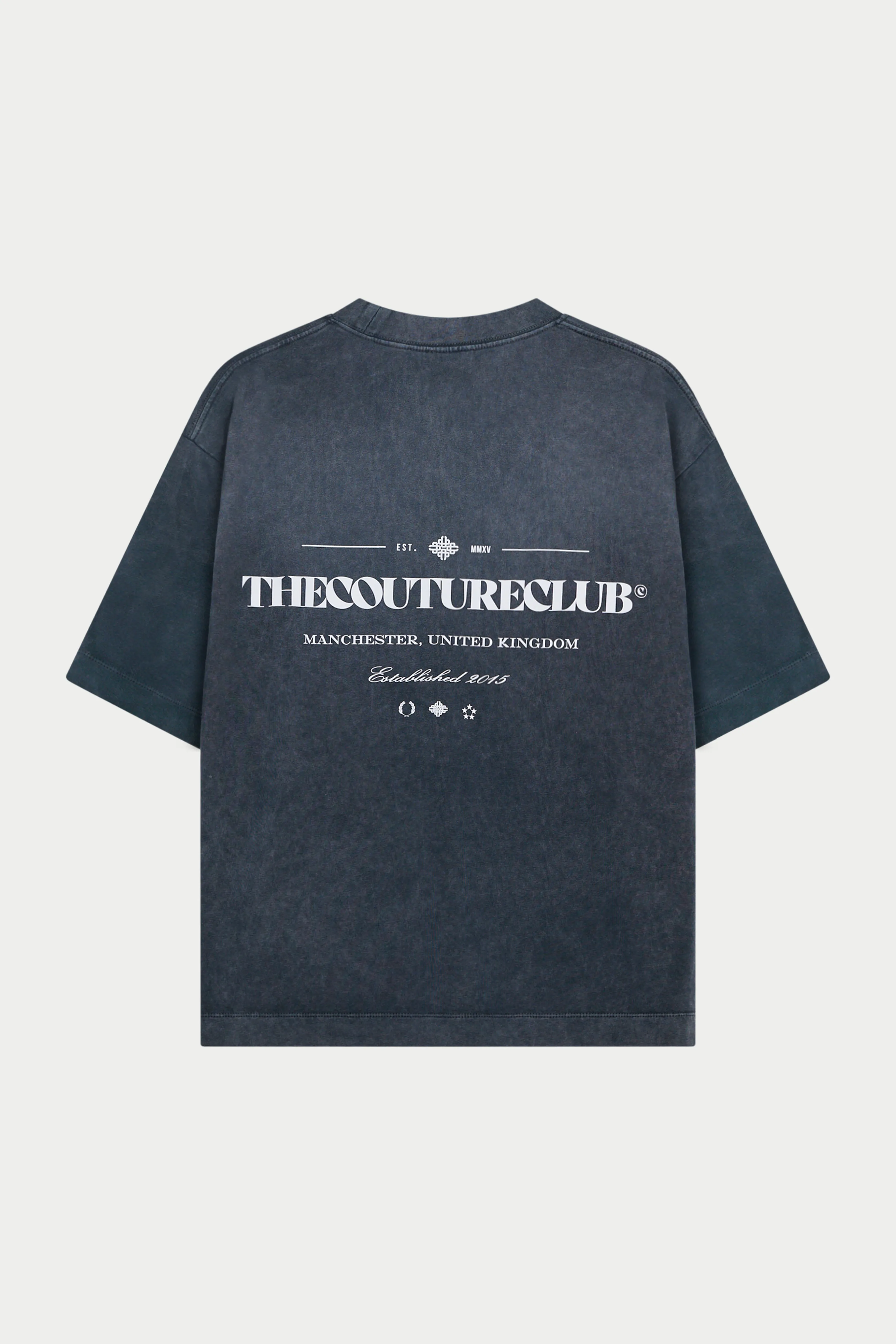 SPRAY WASH COPYRIGHT MULTI GRAPHIC T-SHIRT - BLACK sold by The Couture Club