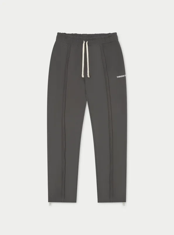 RAW SEAM STRAIGHT LEG JOGGERS - CHARCOAL made by The Couture Club