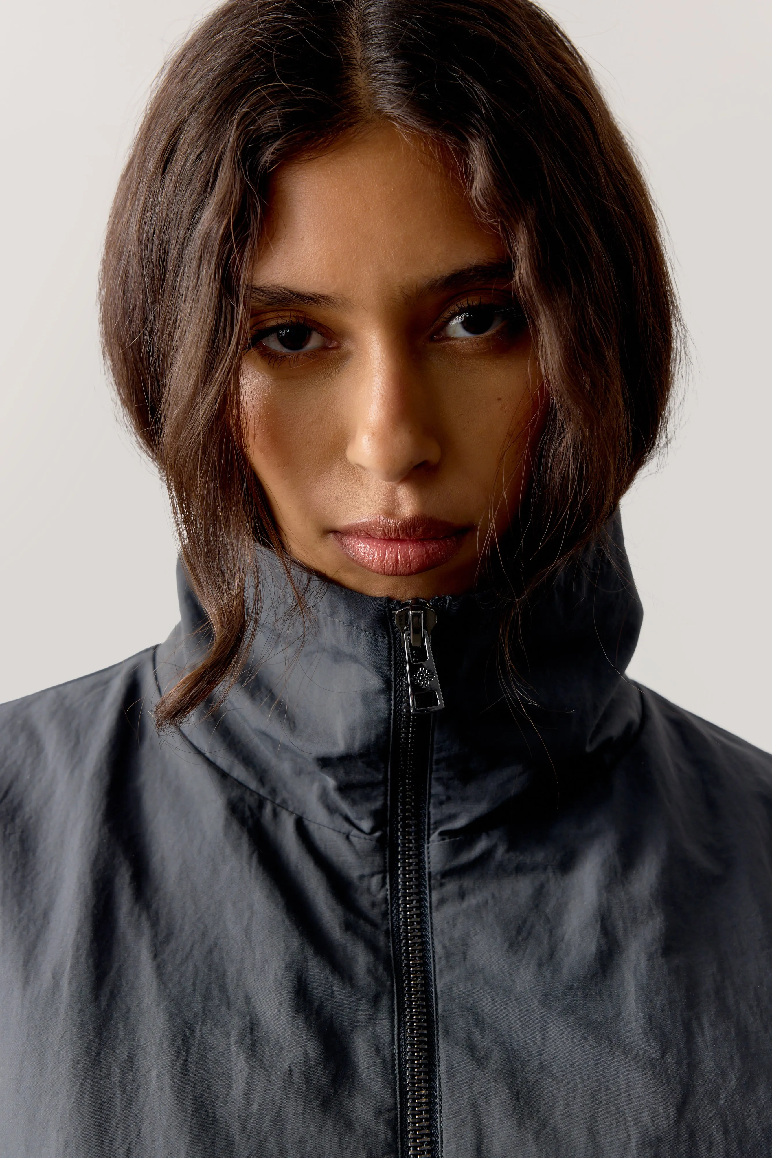 TECHNICAL FUNNEL NECK JACKET - CHARCOAL sold by The Couture Club product image thumbnail 5