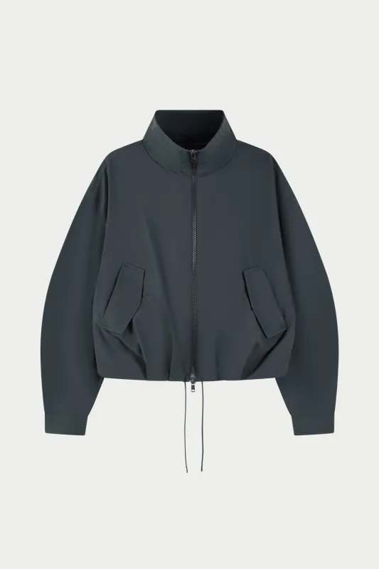 TECHNICAL FUNNEL NECK JACKET - CHARCOAL made by The Couture Club