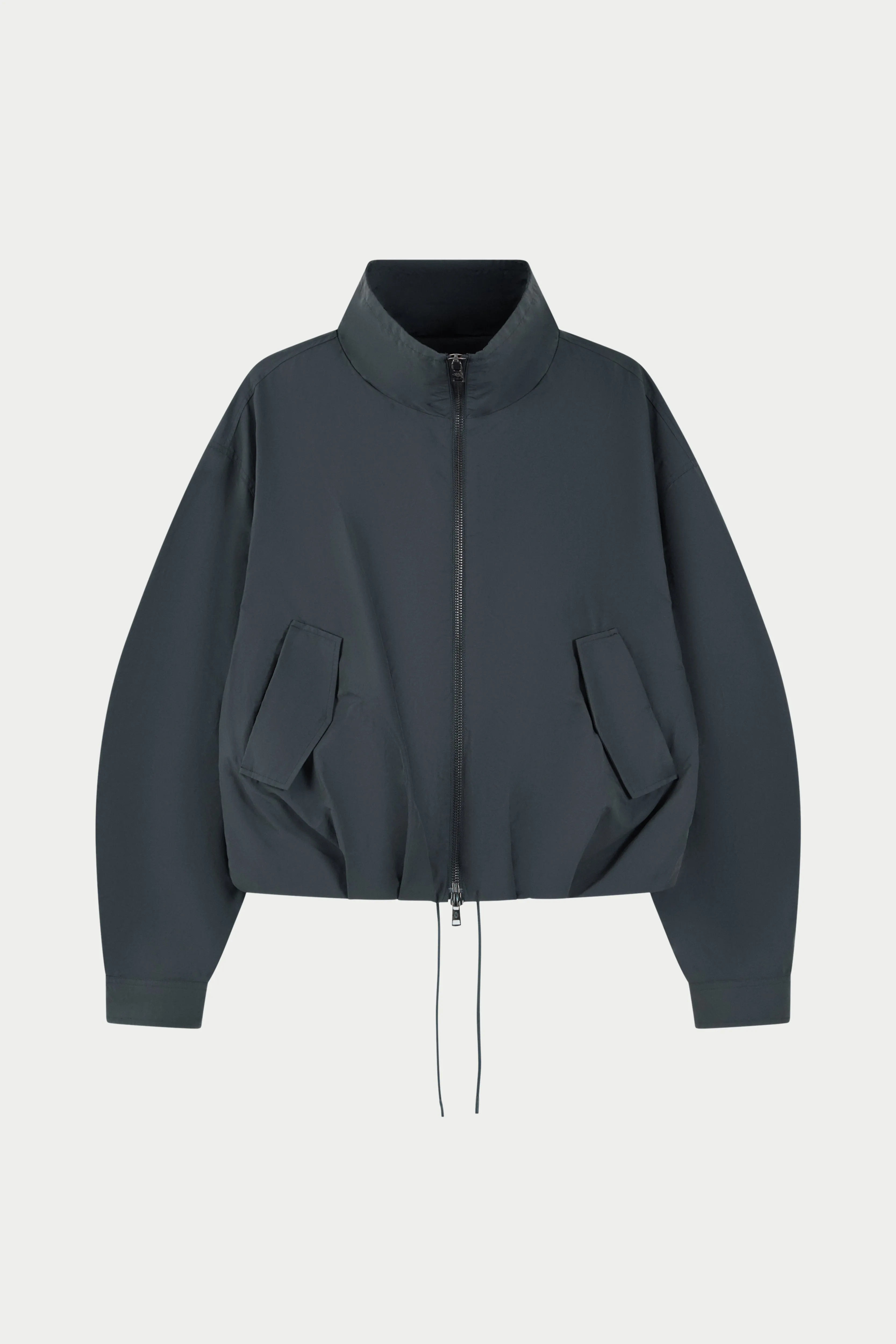 TECHNICAL FUNNEL NECK JACKET - CHARCOAL sold by The Couture Club