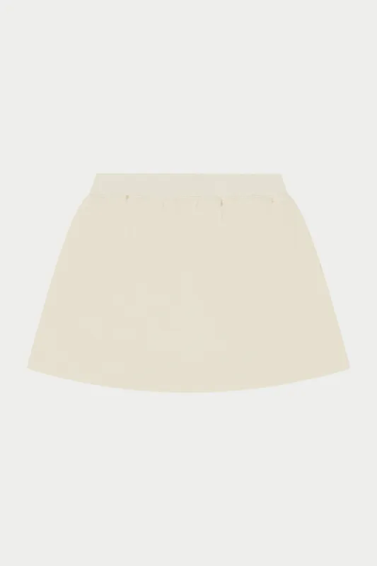 EMBLEM JERSEY SKORT - BUTTERMILK made by The Couture Club