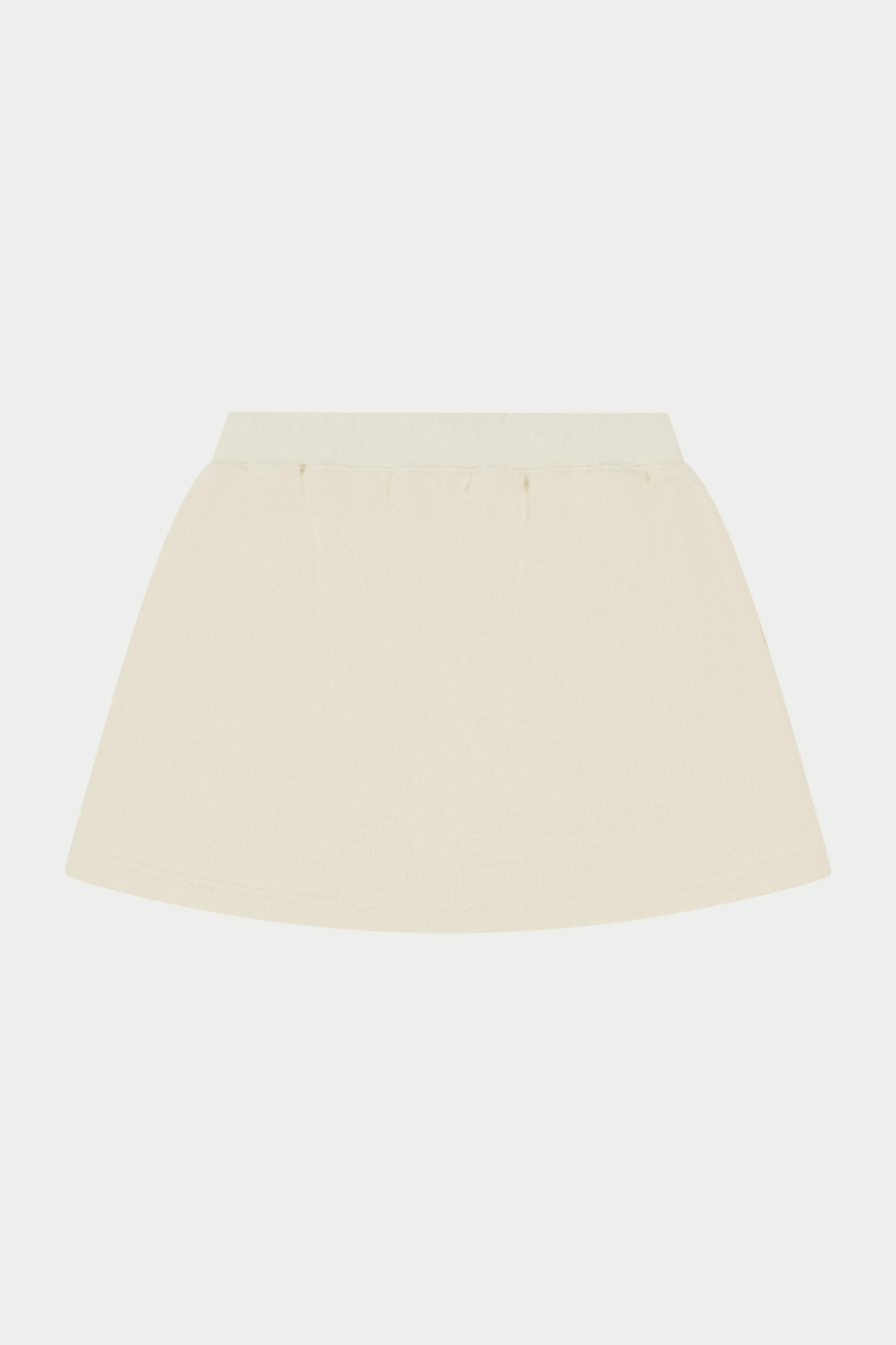 EMBLEM JERSEY SKORT - BUTTERMILK sold by The Couture Club