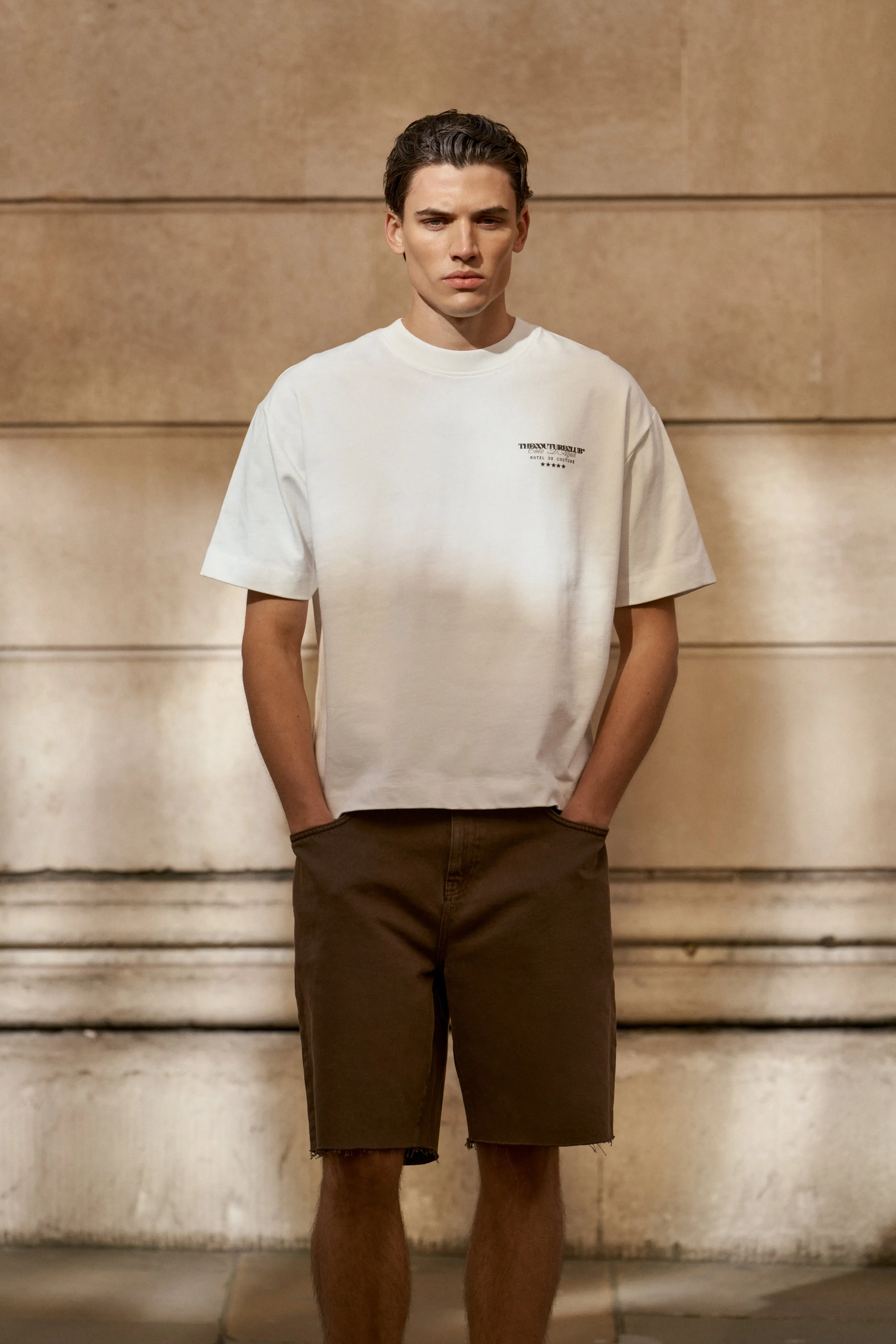 HOTEL DE COUTURE T-SHIRT - OFF WHITE sold by The Couture Club product image thumbnail 2
