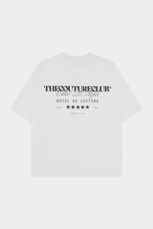 HOTEL DE COUTURE T-SHIRT - OFF WHITE made by The Couture Club