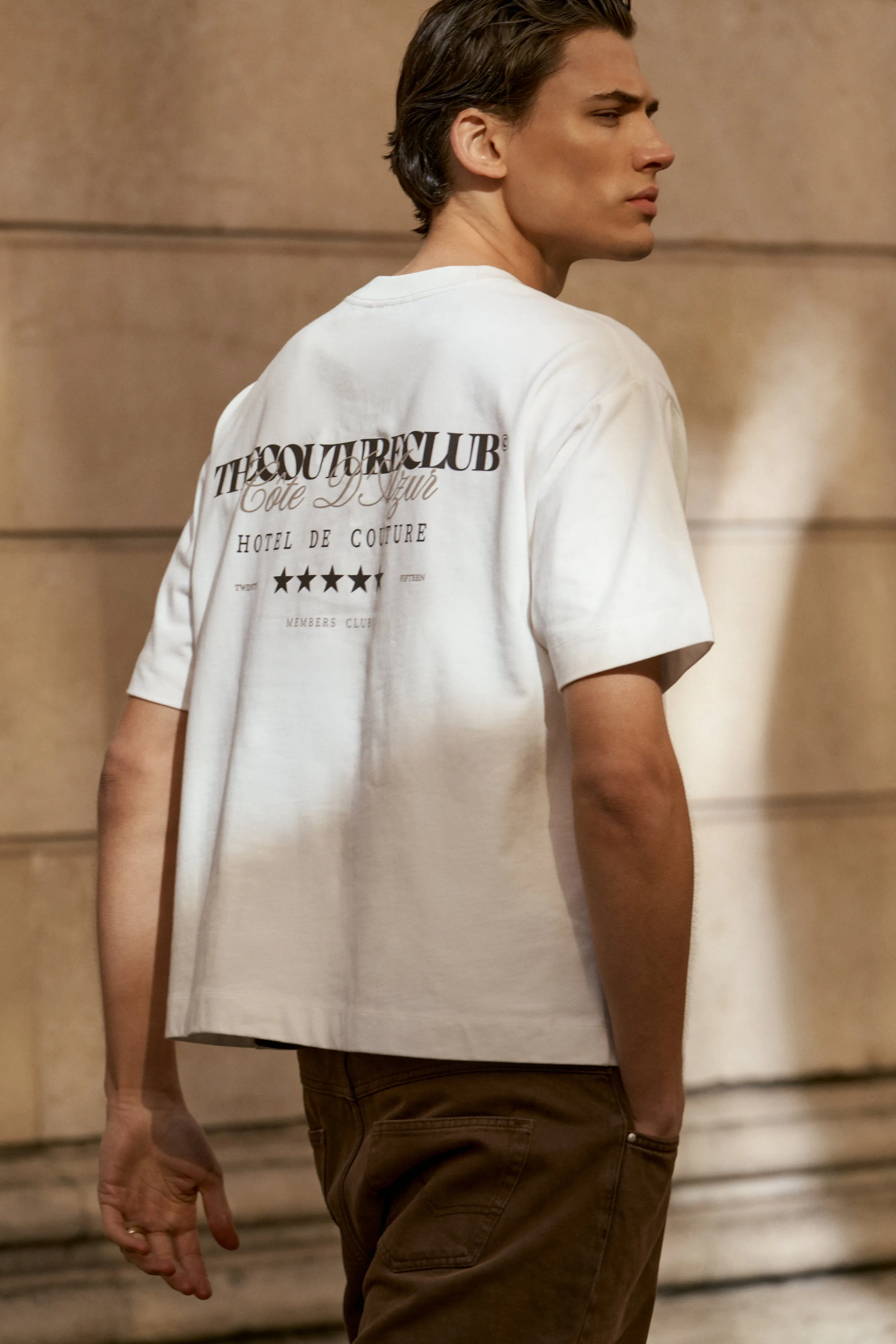HOTEL DE COUTURE T-SHIRT - OFF WHITE sold by The Couture Club product image thumbnail 3