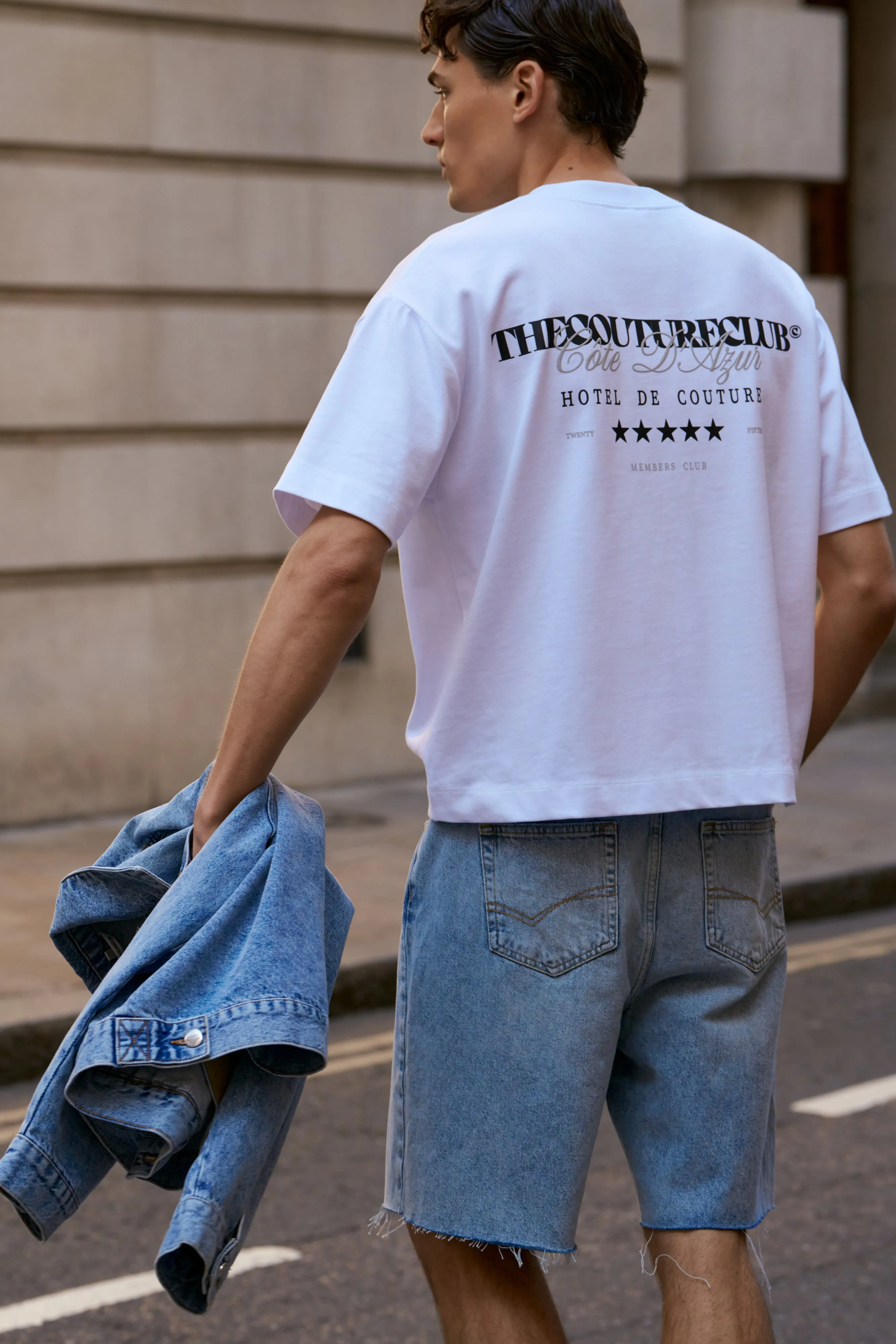 HOTEL DE COUTURE T-SHIRT - WHITE BLACK sold by The Couture Club product image thumbnail 5