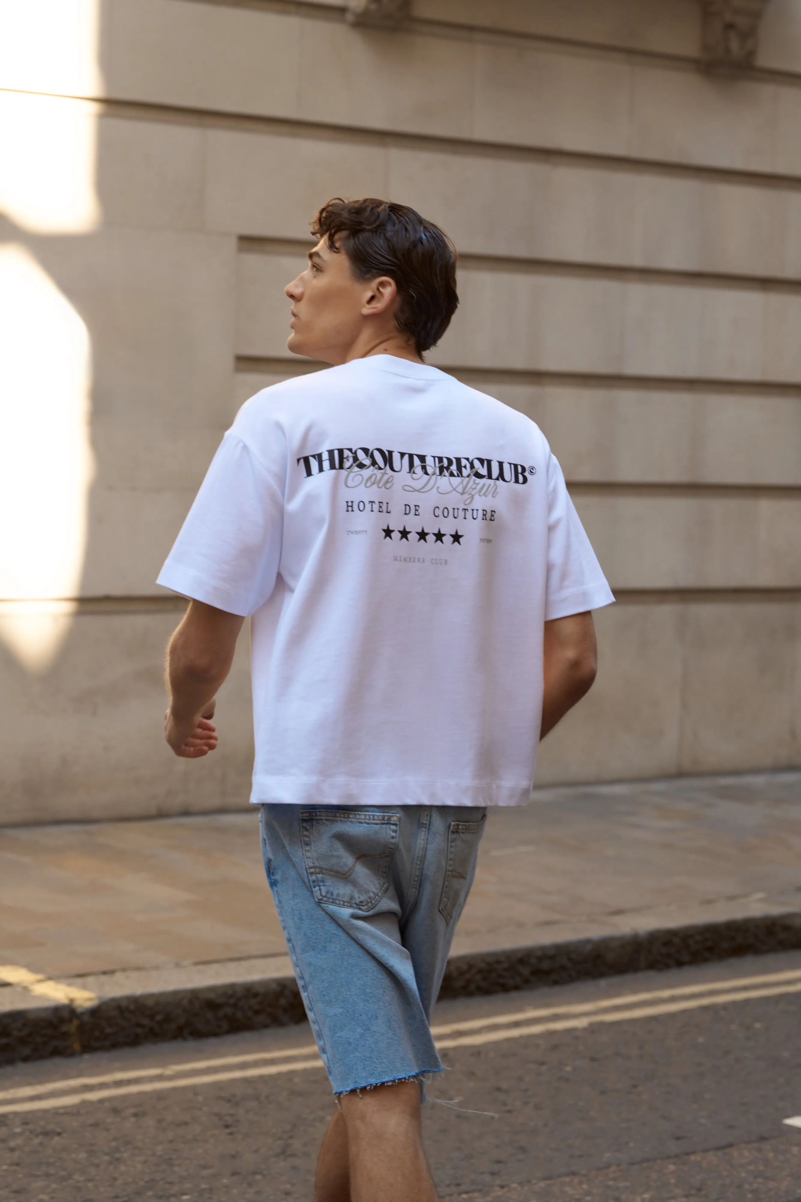 HOTEL DE COUTURE T-SHIRT - WHITE BLACK sold by The Couture Club product image thumbnail 3