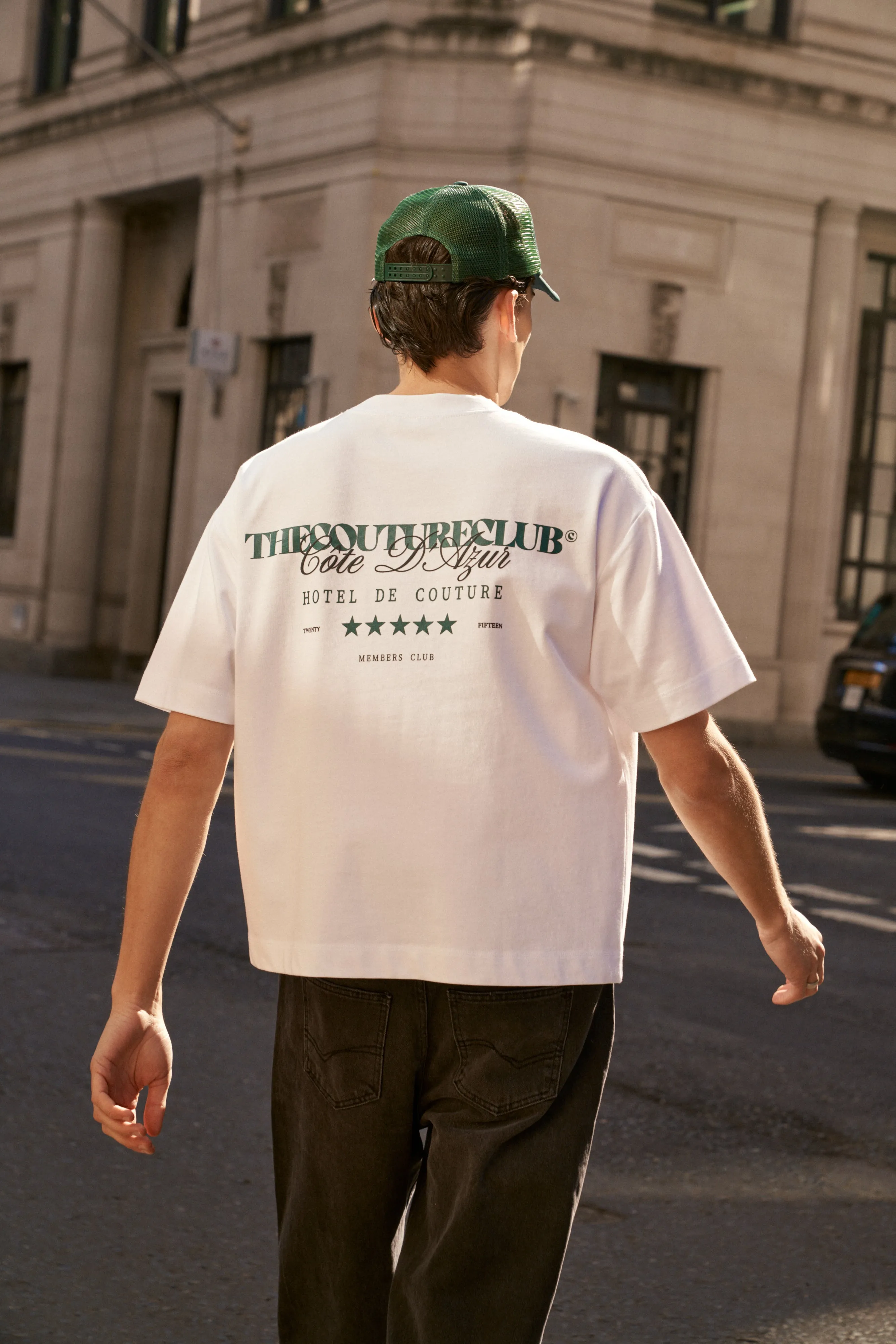 HOTEL DE COUTURE T-SHIRT - WHITE GREEN sold by The Couture Club product image thumbnail 4