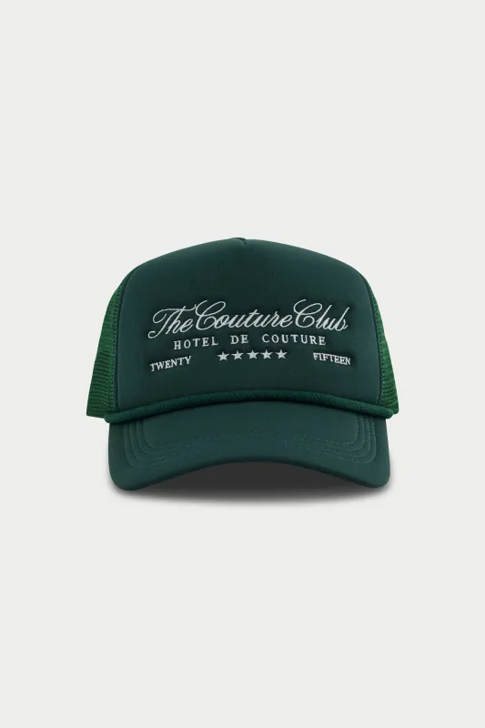 HOTEL DE COUTURE CAP - FOREST GREEN made by The Couture Club