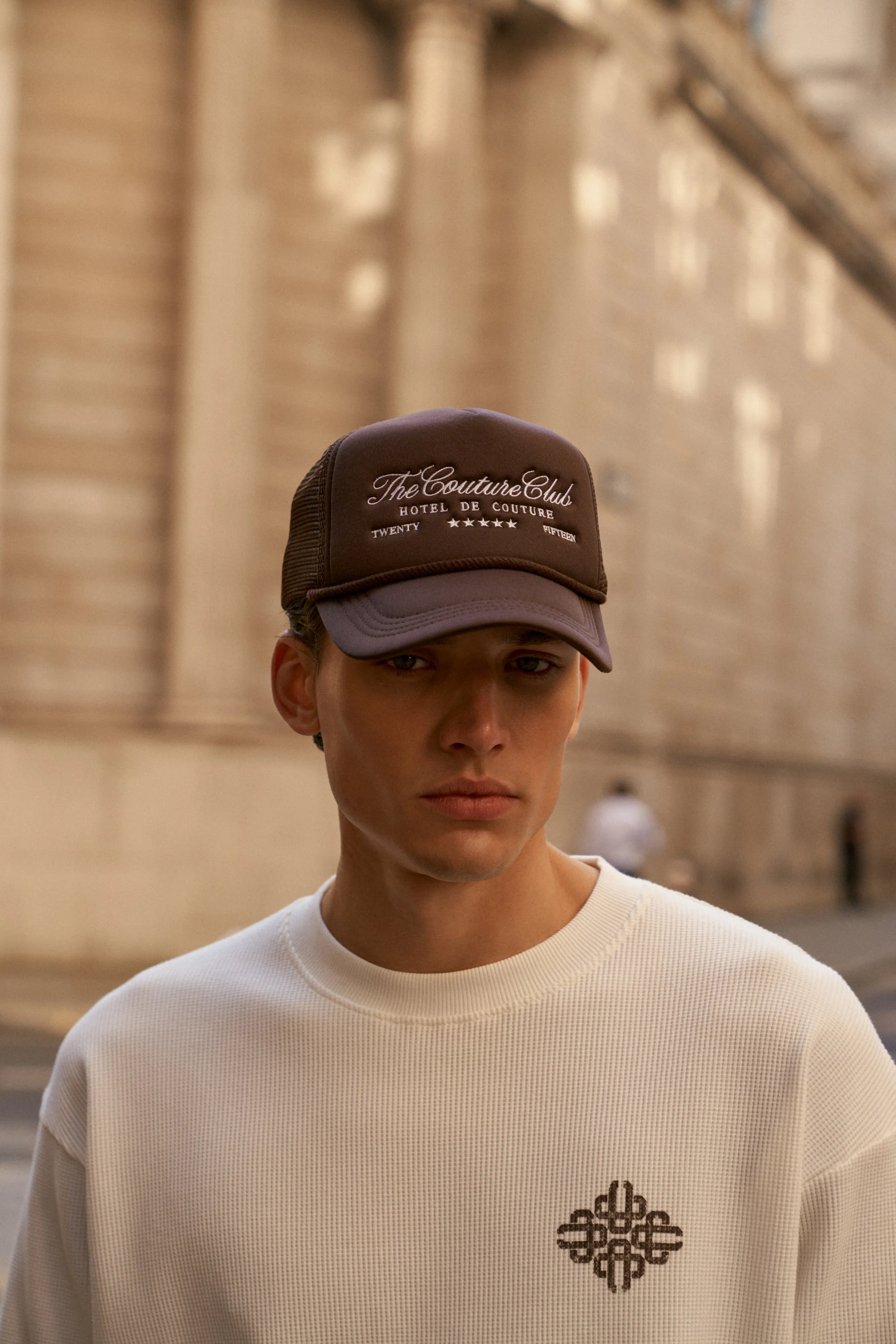 HOTEL DE COUTURE CAP - BROWN sold by The Couture Club product image thumbnail 2