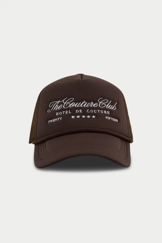 HOTEL DE COUTURE CAP - BROWN made by The Couture Club