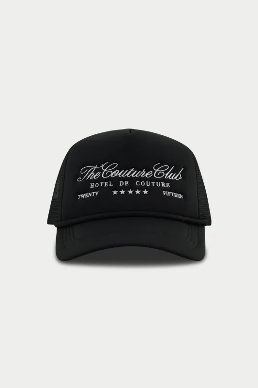 HOTEL DE COUTURE CAP - BLACK made by The Couture Club