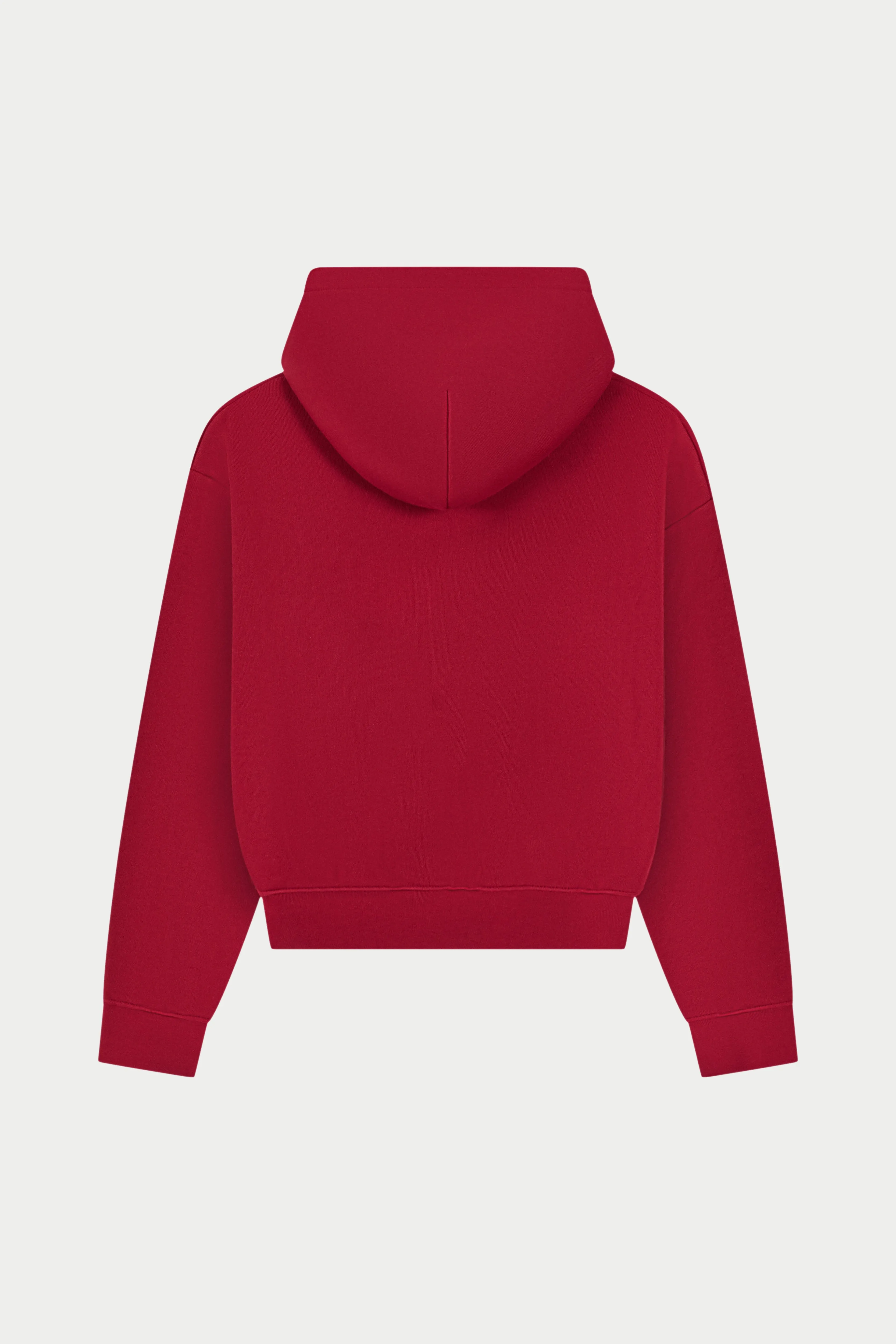 CTRE ZIP THROUGH RELAXED HOODIE - CHERRY sold by The Couture Club