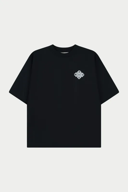 PUFF PRINT EMBLEM T-SHIRT - BLACK made by The Couture Club