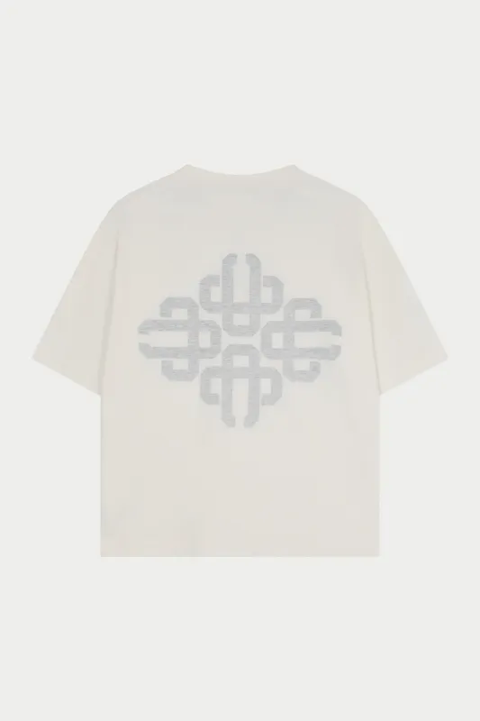 EMBLEM REVERSE PRINT T-SHIRT - BLACK made by The Couture Club