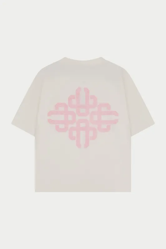 EMBLEM REVERSE PRINT T-SHIRT - PINK made by The Couture Club