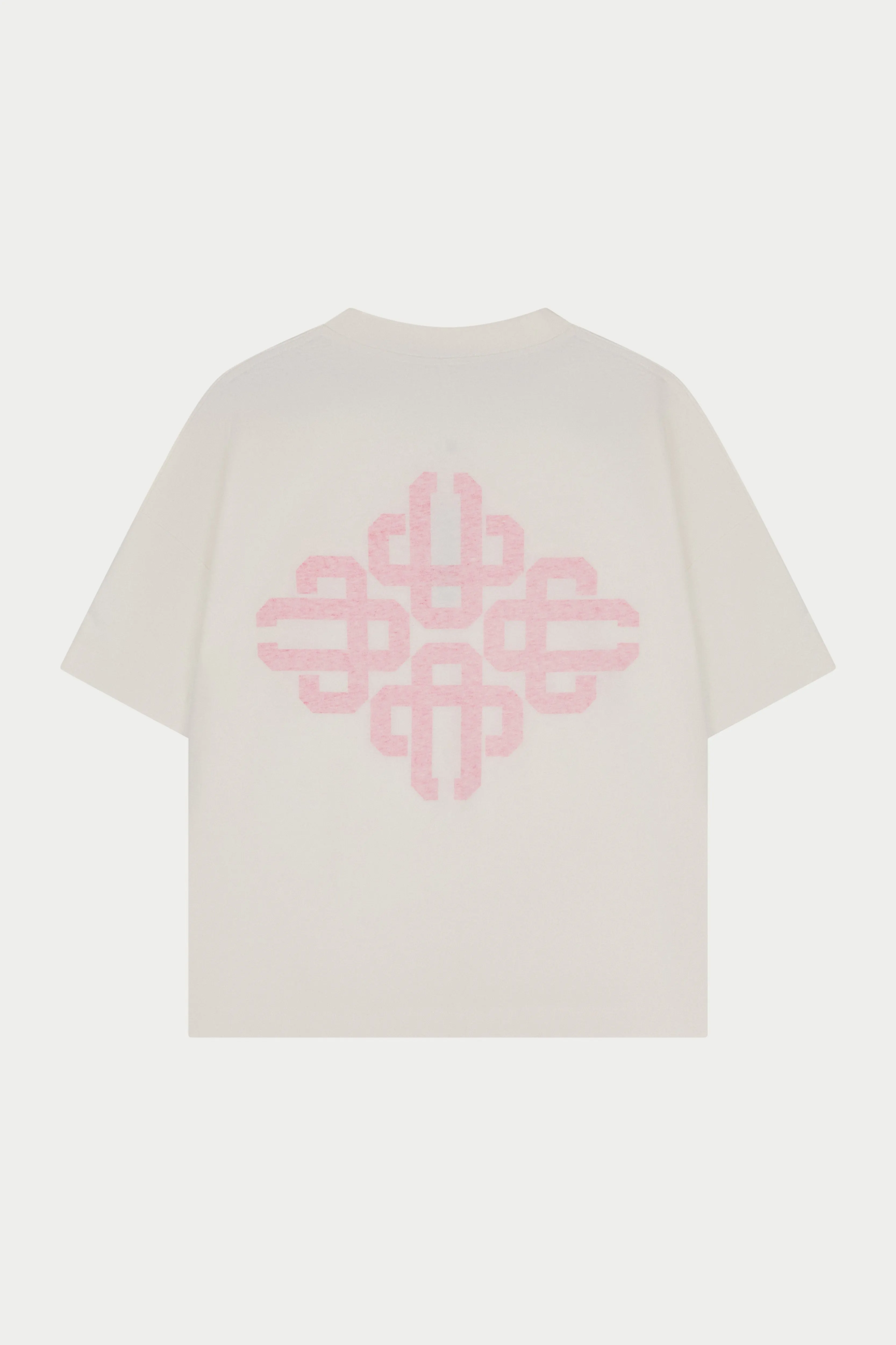 EMBLEM REVERSE PRINT T-SHIRT - PINK sold by The Couture Club