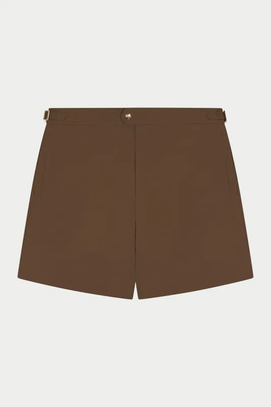 SMART SWIM SHORTS - BROWN made by The Couture Club