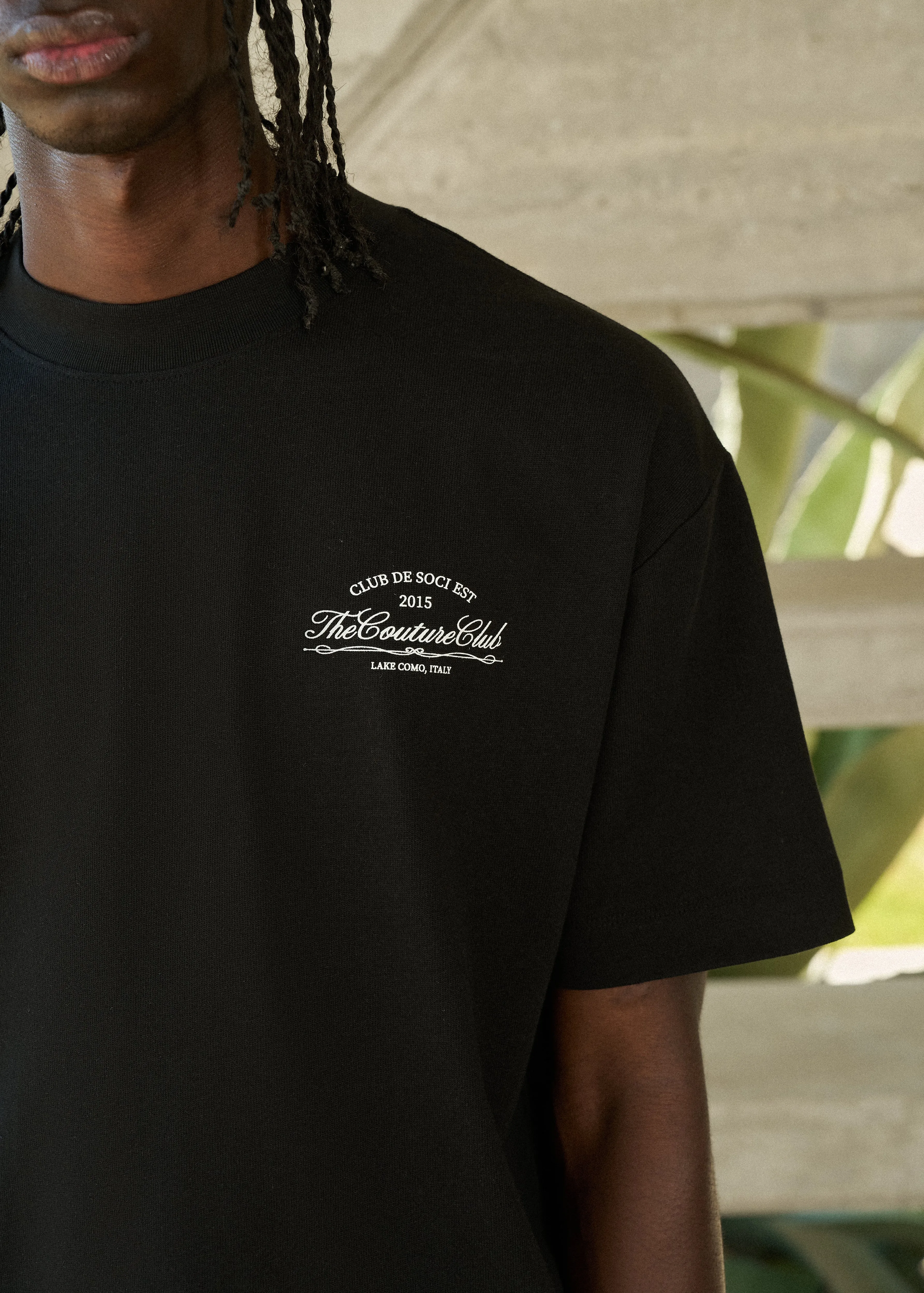CLUB DE SOCI GRAPHIC T-SHIRT - BLACK sold by The Couture Club product image thumbnail 4