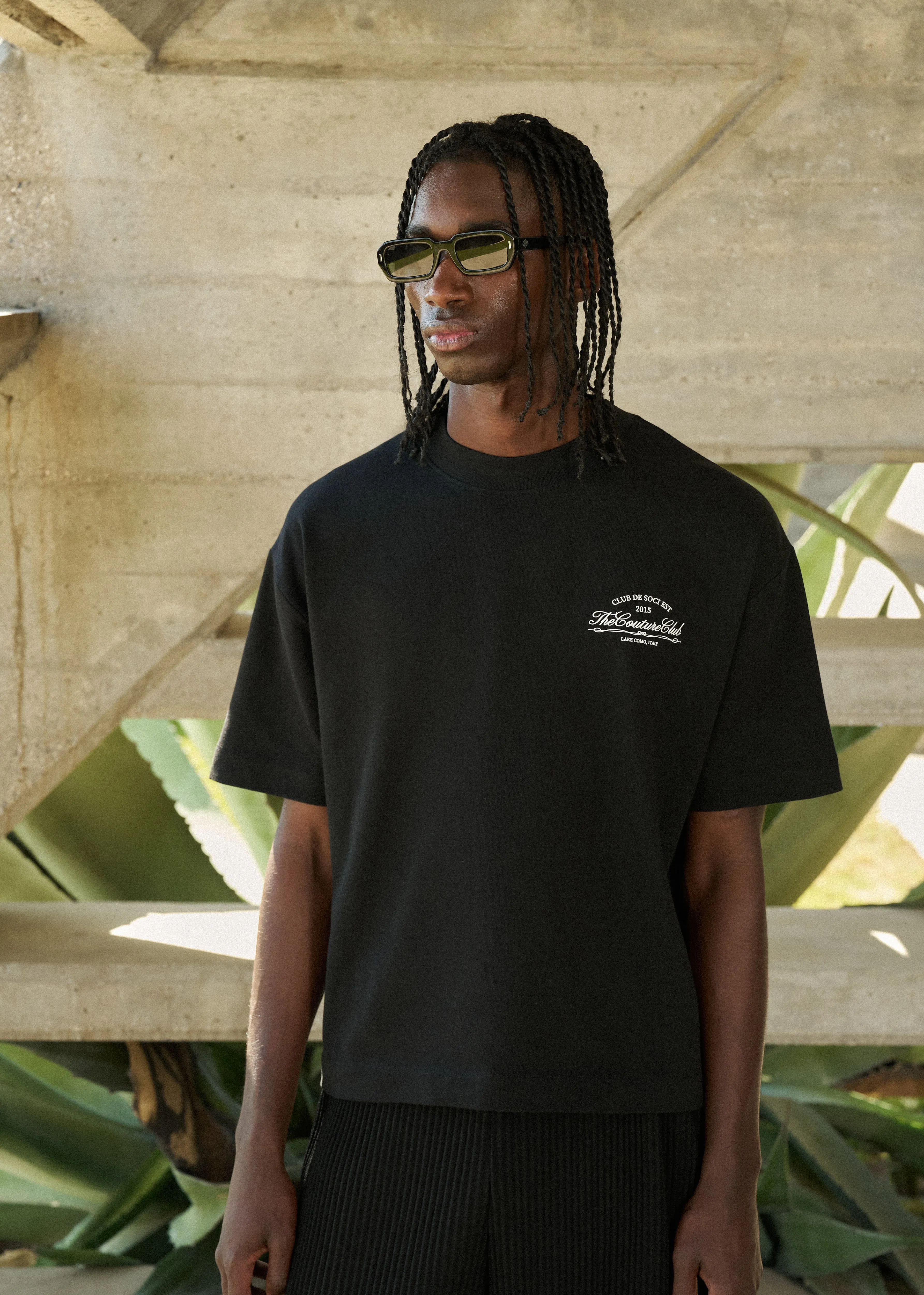 CLUB DE SOCI GRAPHIC T-SHIRT - BLACK sold by The Couture Club product image thumbnail 2