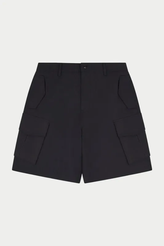 TECHNICAL CARGO SHORTS - BLACK made by The Couture Club