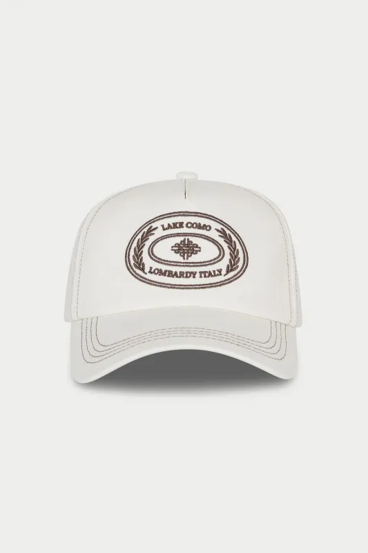 LAKE COMO OVAL CAP - OFF WHITE made by The Couture Club